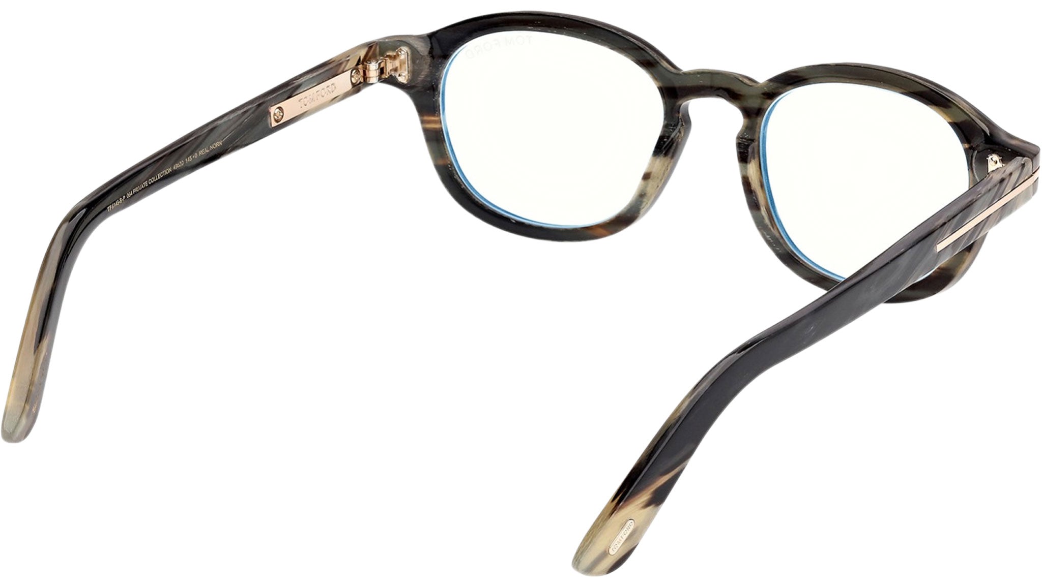 Tom Ford FT6145-B-P Glasses 064 Striped Black Horn - eye-oo.com