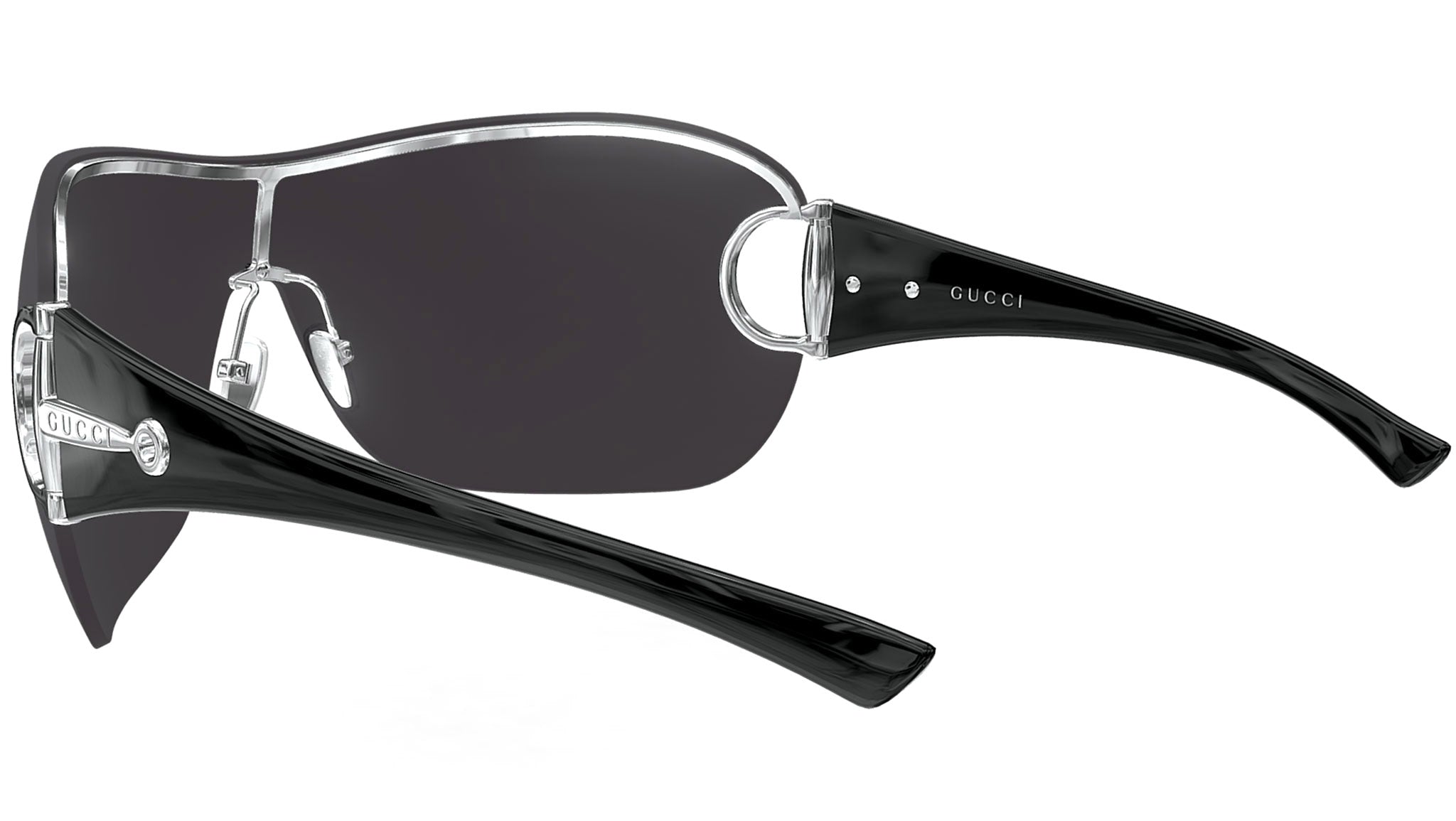 Gucci GG2174S 001 Silver Smoke Sunglasses - eye-oo.com