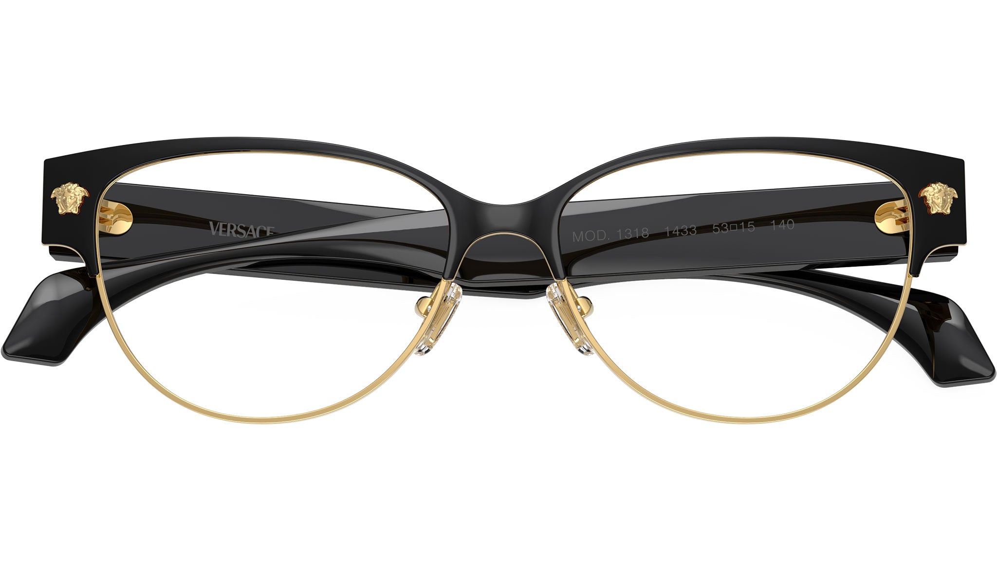 Versace VE1318 Glasses 1433 Black / Gold - eye-oo.com display picture 1