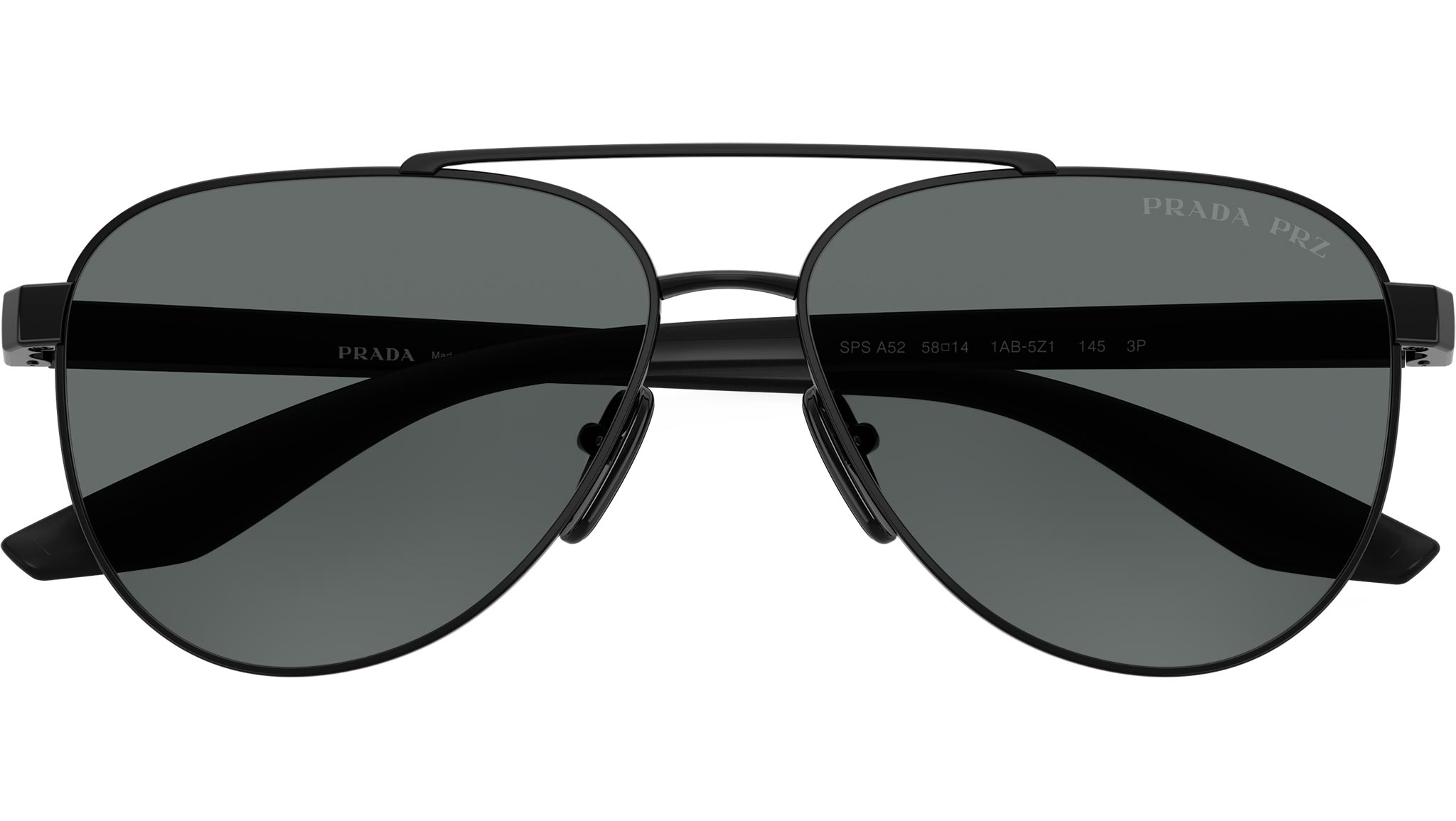 PS A52S Prada Linea Rossa Sunglasses 1AB5Z1 Black - eye-oo.com