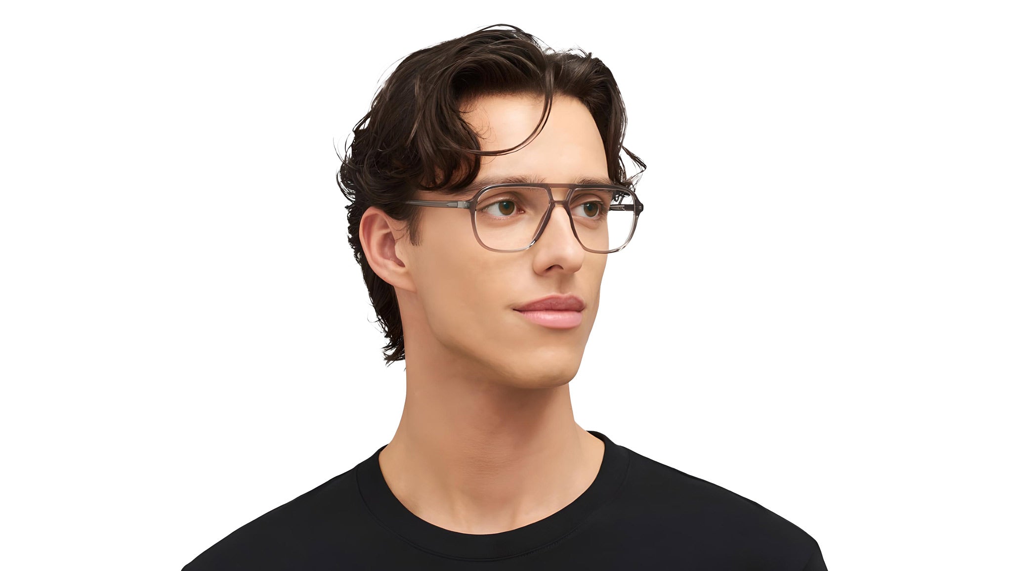 Mykita KAMI Glasses C779 Clear Ash Silk Graphite - eye-oo.com