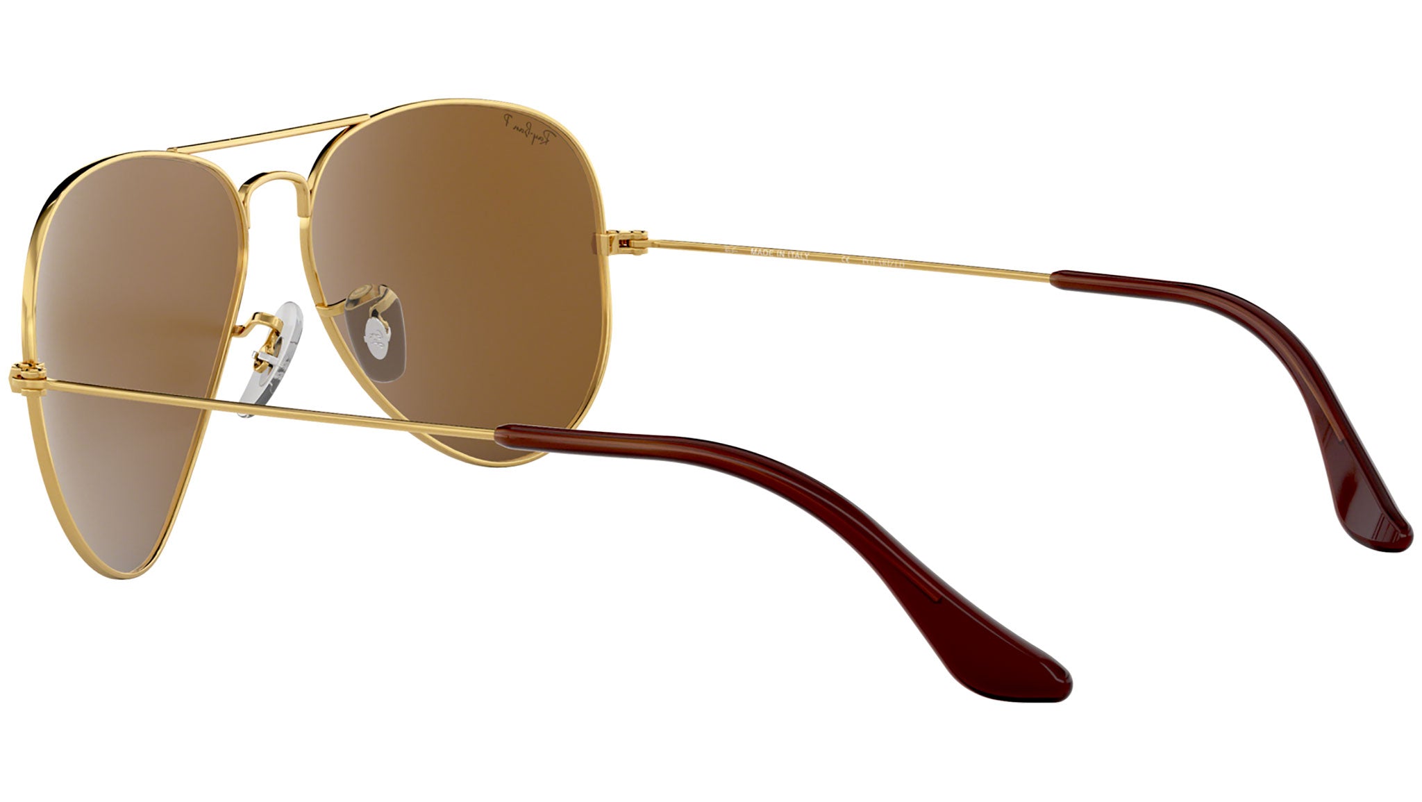 NWT Ray-Ban Gold Aviator metal Sunglasses Brown Lenses RB3025 classic design New Amazon.com: Ray-Ban RB3025 Aviator Large Metal Gradient  main image 2