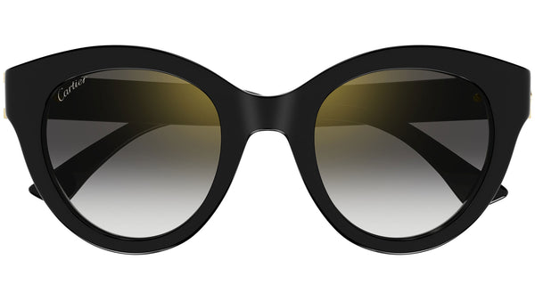 Cartier CT0436S 001 Sunglasses Shiny Black - eye-oo.com