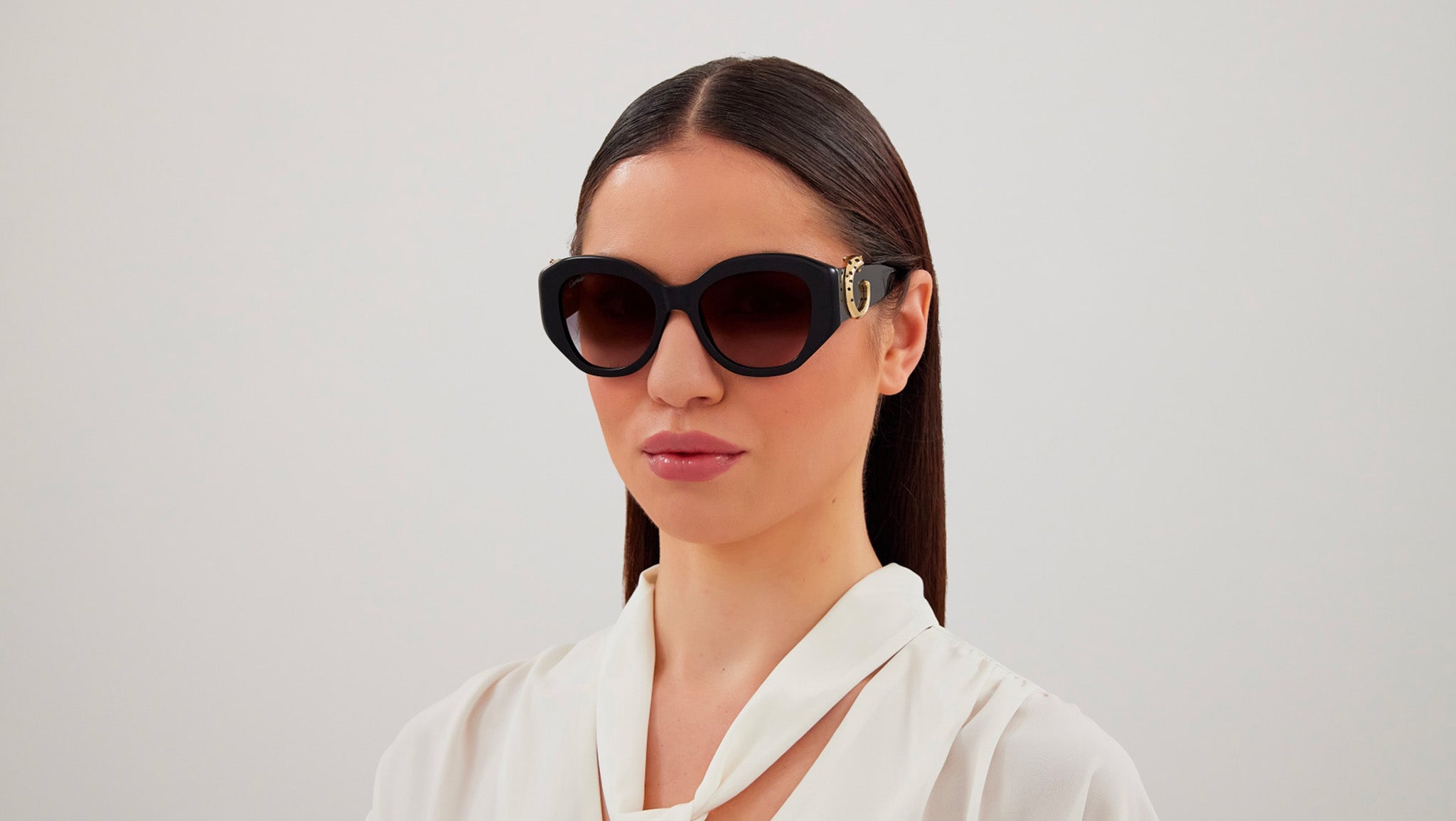 Cartier CT0502S 001 Sunglasses Black Black - eye-oo.com display picture 2