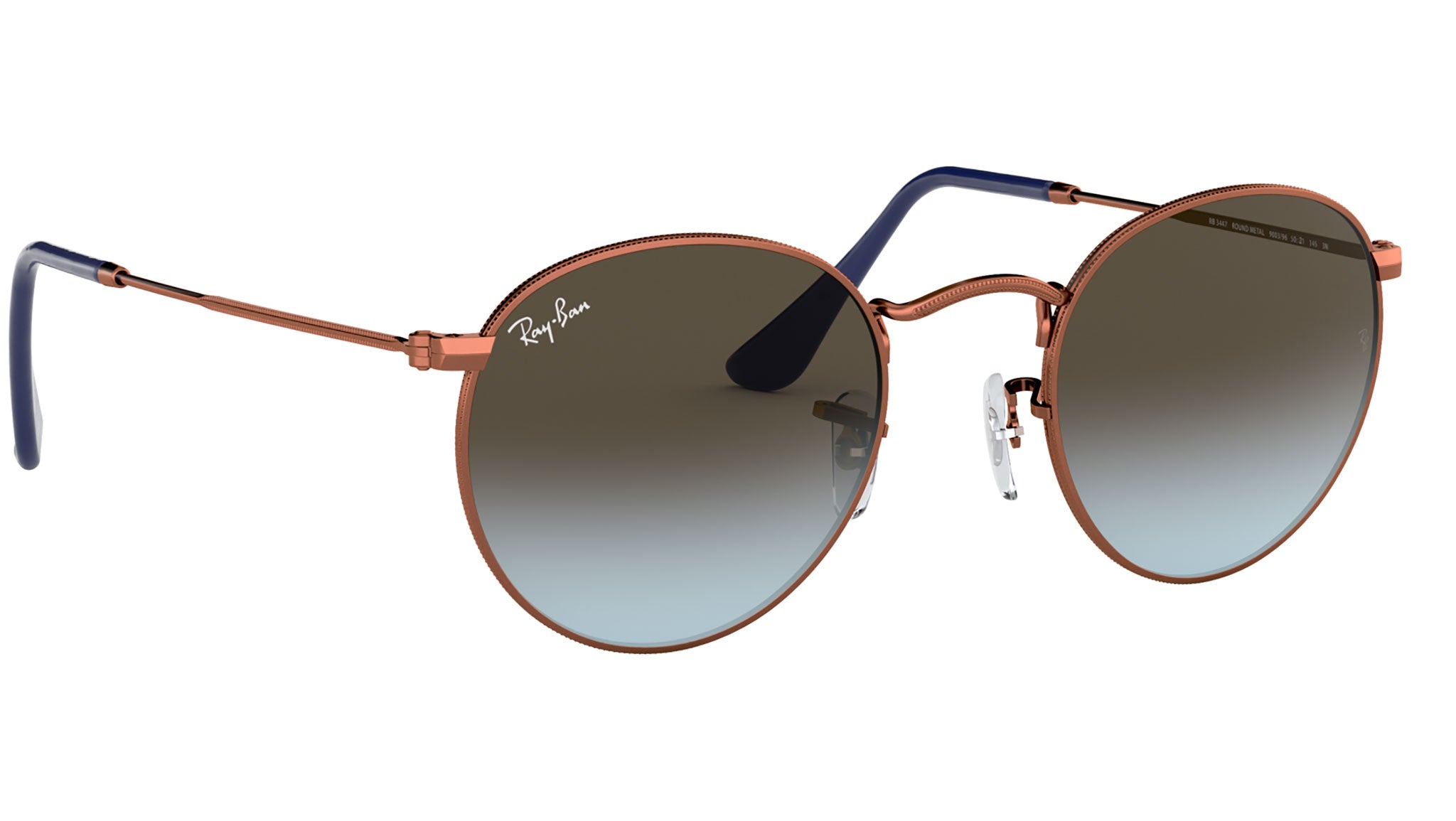 Ray-Ban Round Metal RB3447 900396 Bronze Sunglasses - eye-oo.com