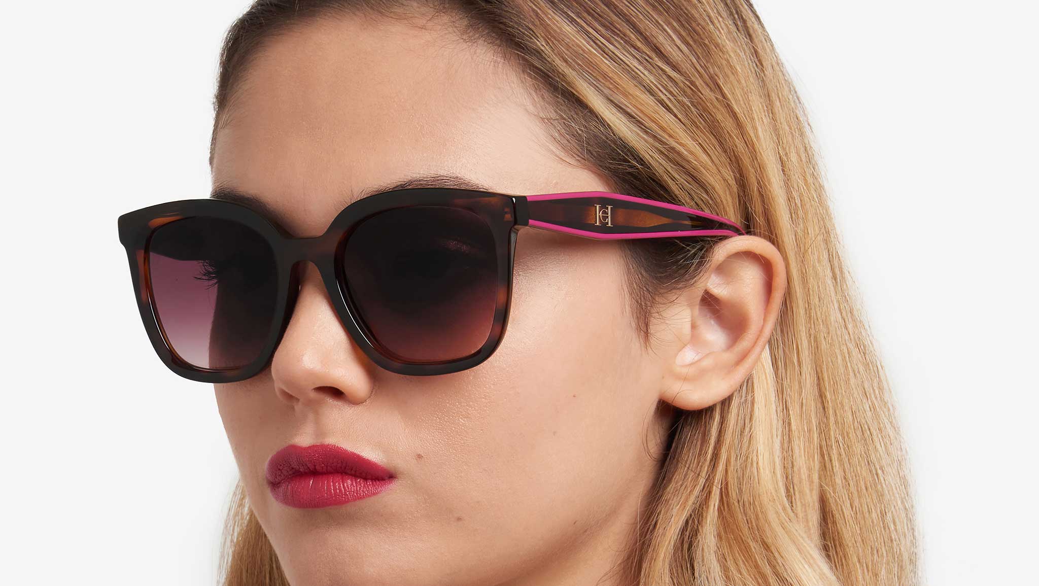 Carolina Herrera HER 0225/G/S 0T4 Sunglasses Havana Pink  display picture 3