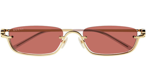 Gucci GG1278S 003 Gold Red Sunglasses - eye-oo.com