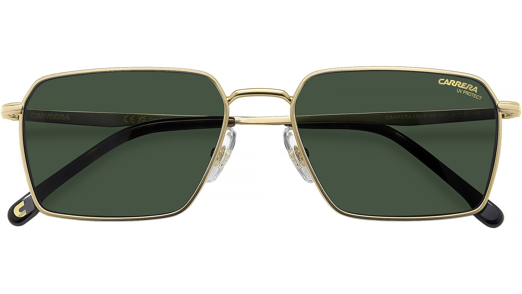 Carrera 356/S 8SO QT Sunglasses Matte Gold Havana - eye-oo.com