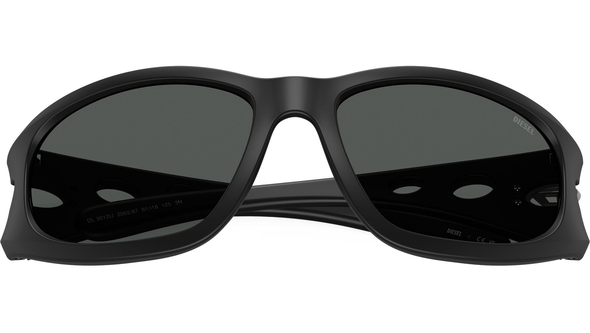 Diesel DL3012U Sunglasses 200287 Black Matte - eye-oo.com