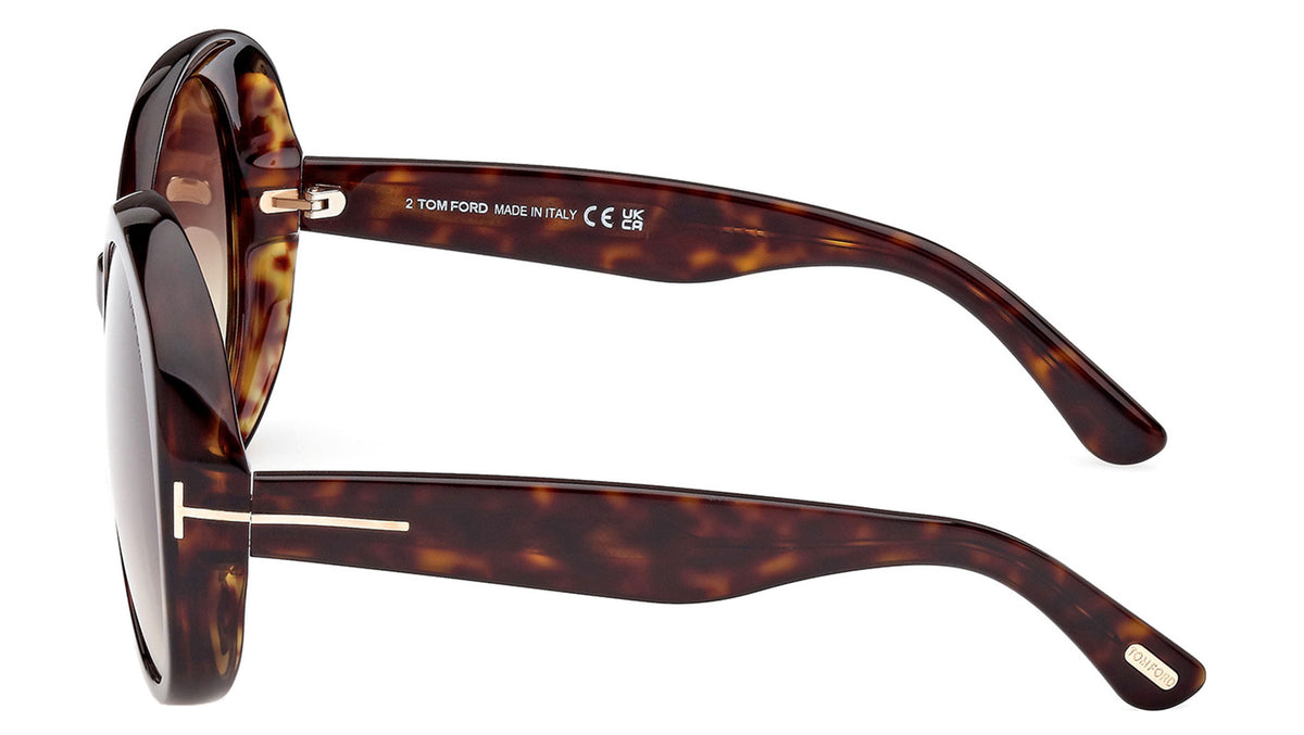 NEW TOM FORD FT1010/S NEW SUNGLASSES TOM FORD TF1010 ANNABELLE 52B Tom Ford Annabelle Smoke Gradient Oversized Ladies  main image 2