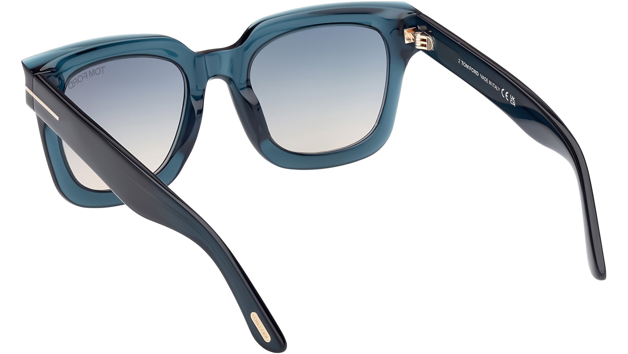 Tom Ford Leigh-02 Sunglasses FT1115 92P Shiny Blue - eye-oo.com