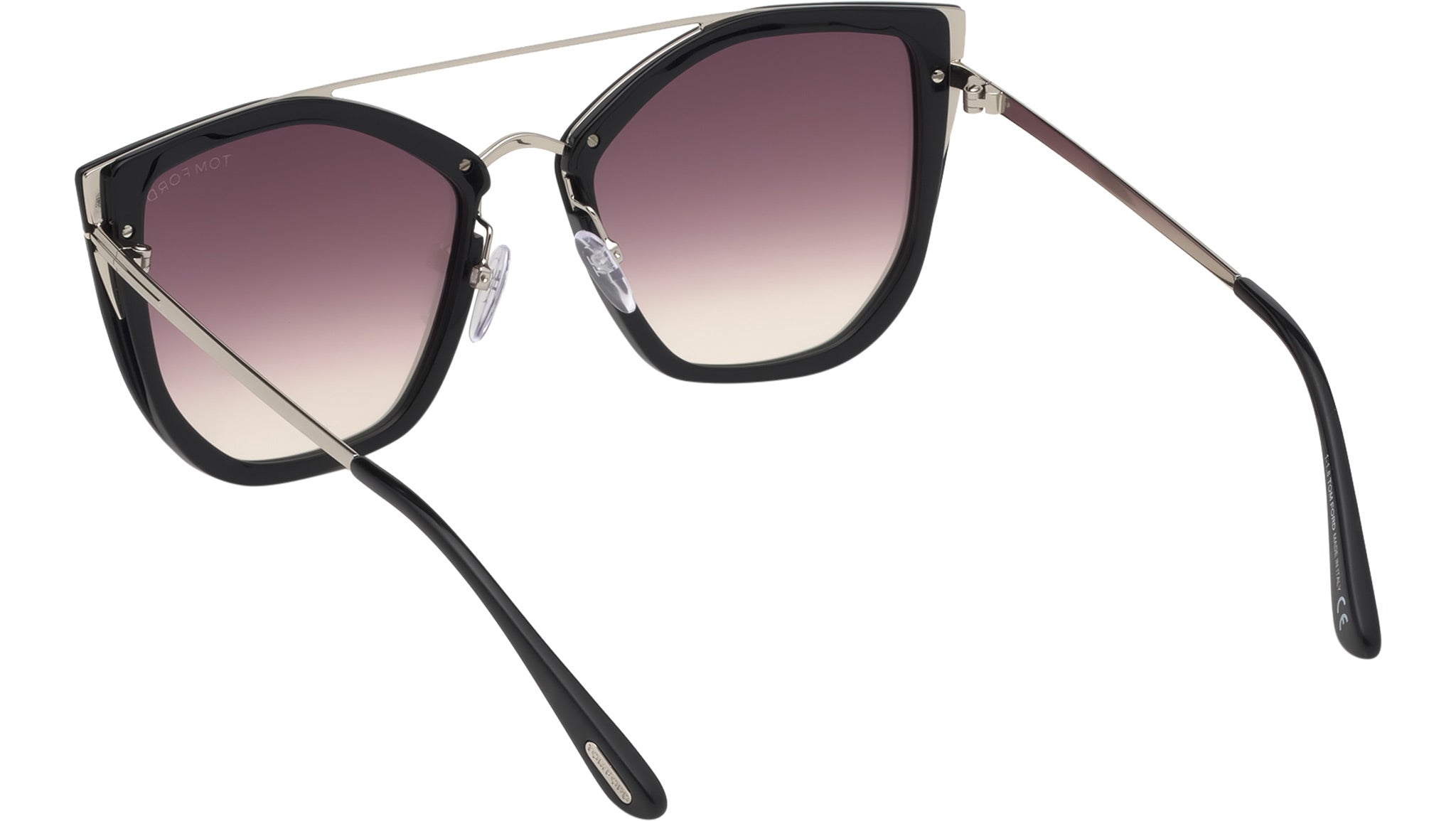 Tom Ford Dahlia-02 Sunglasses FT0648 01Z Black /Ruthenium  display picture 2