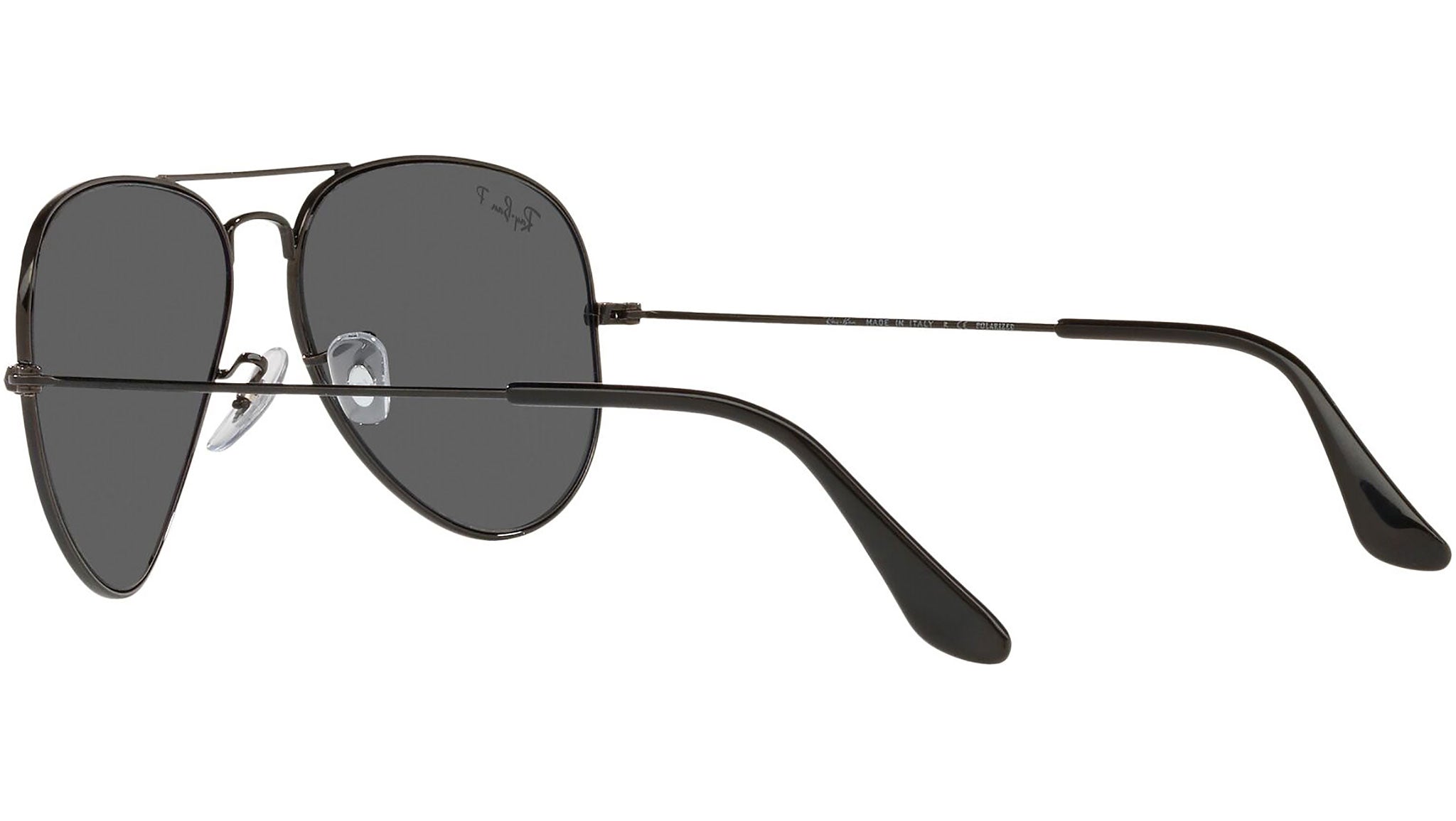 Ray-Ban Aviator Total Black RB3025 002/48 Sunglasses - eye  display picture 2