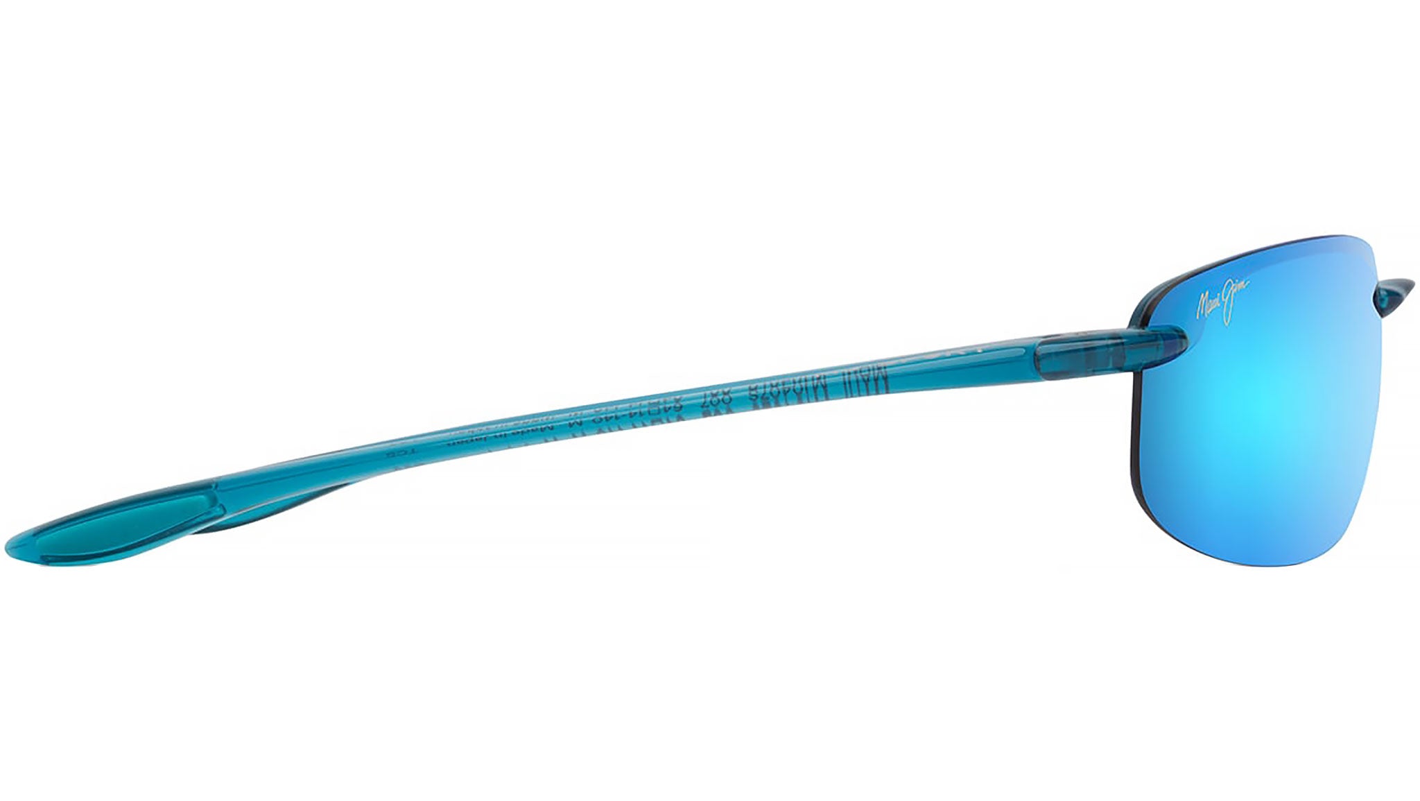 Maui Jim Hookipa B407 03 Sunglasses Shiny Transparent Blue