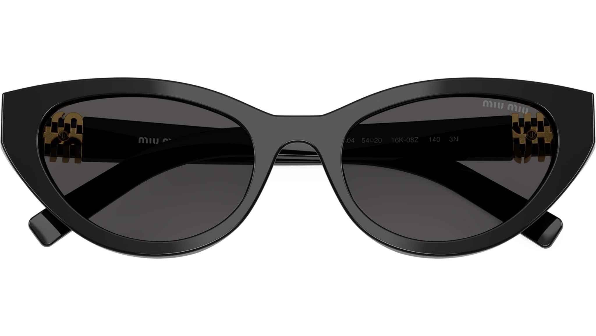 MU A04S Miu Miu Sunglasses 16K08Z Black - eye-oo.com