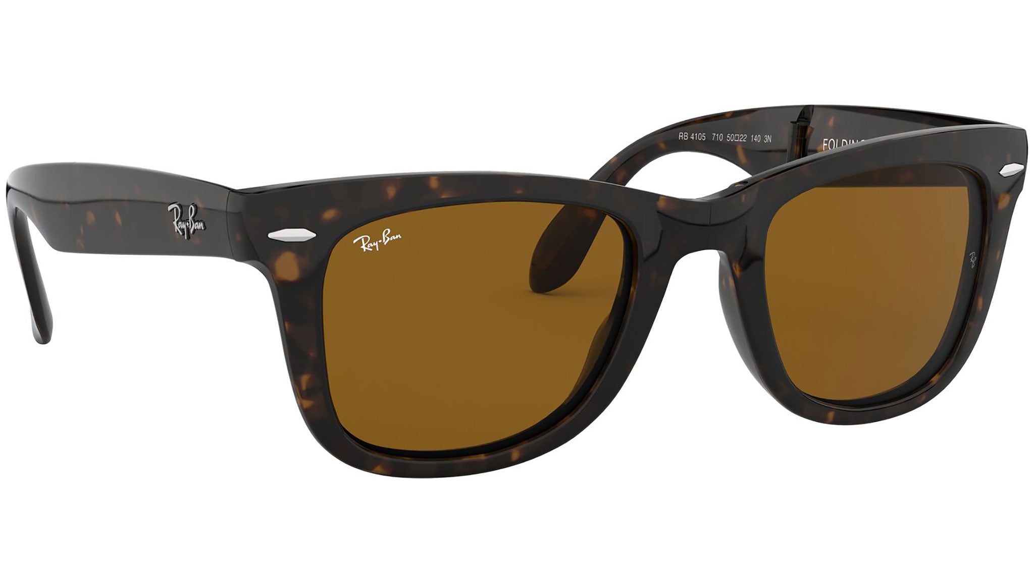 Ray-Ban Folding Wayfarer RB4105 710 Tortoise Sunglasses - eye-oo.com