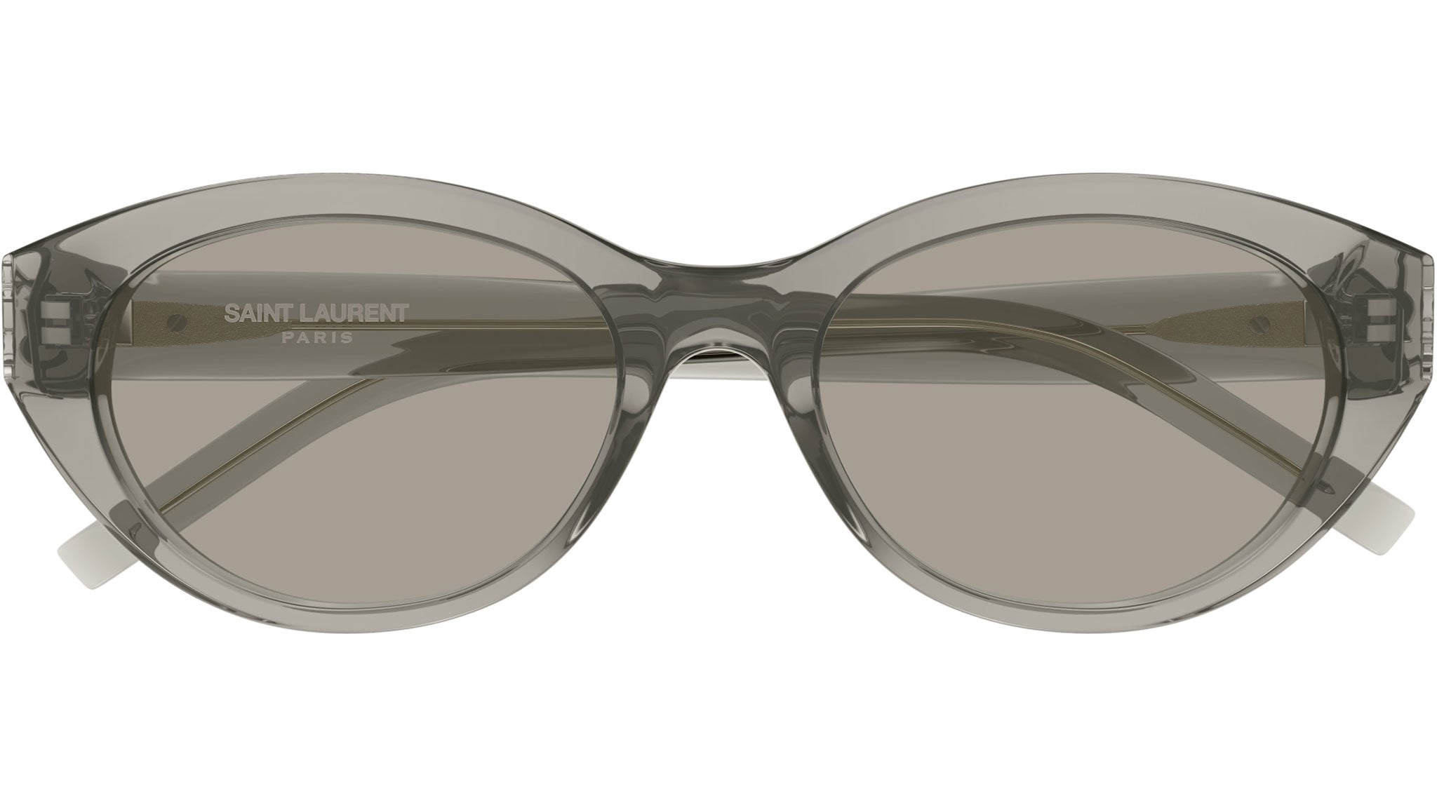 Saint Laurent SL M148/F 004 Oval Sunglasses Taupe - eye-oo.com