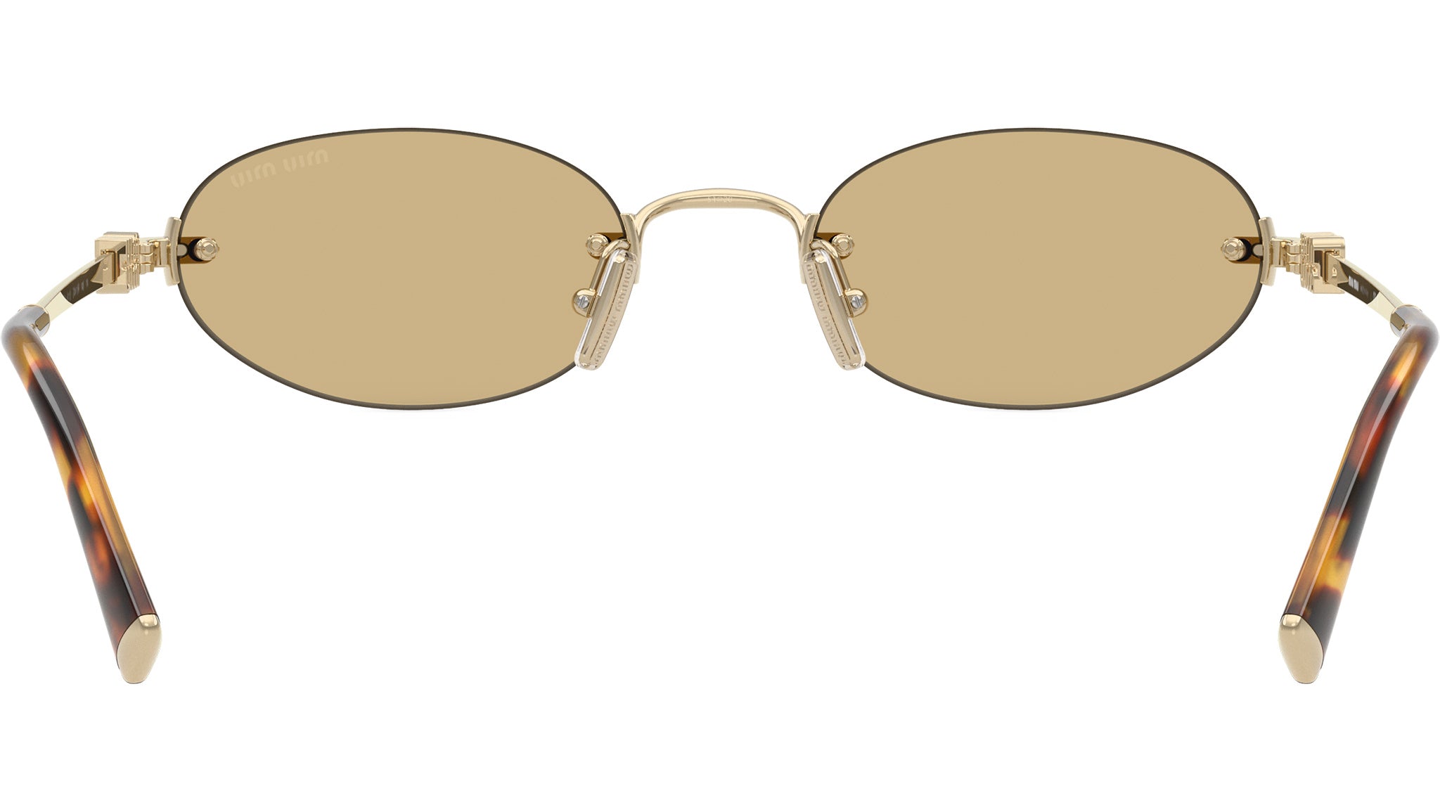 MU A54S Miu Miu Sunglasses ZVN10R Pale Gold - eye-oo.com