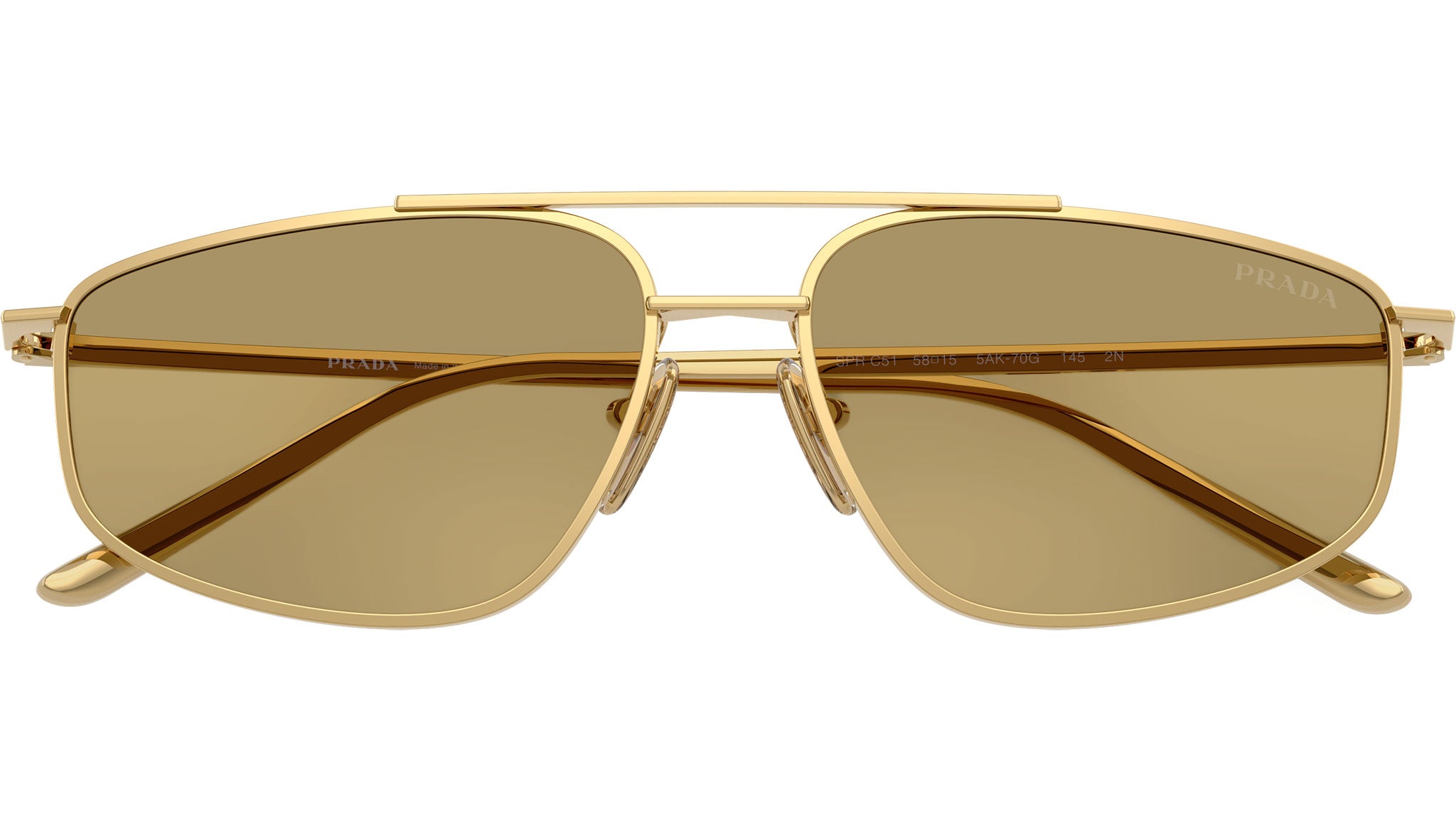 Prada Gold Aviator Sunglasses with Gradient Lenses PRADA EYEWEAR Aviator-style gold-tone sunglasses | NET-A-PORTER main image 4