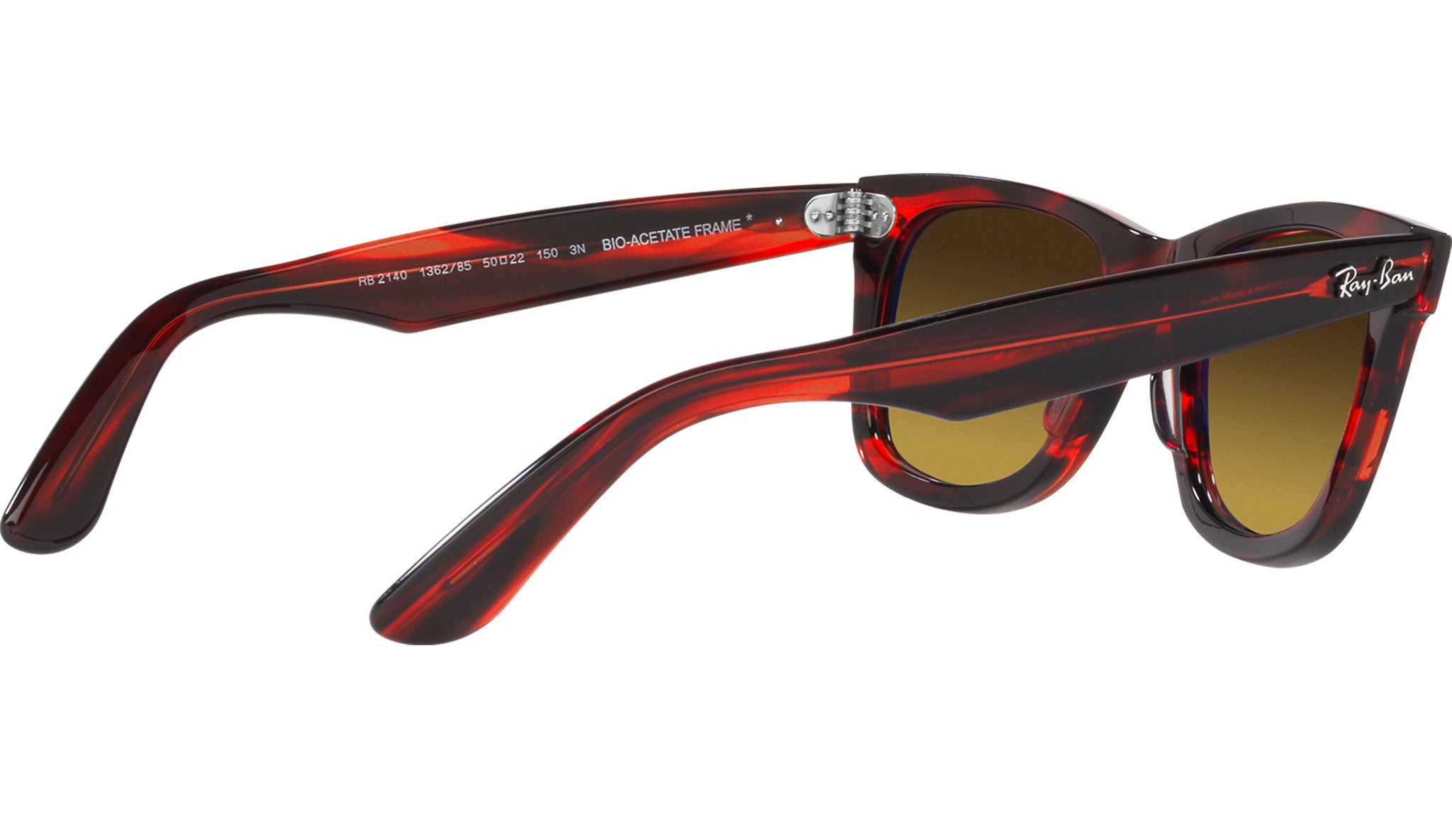 Ray-Ban Wayfarer RB2140 136285 Red Sunglasses - eye-oo.com