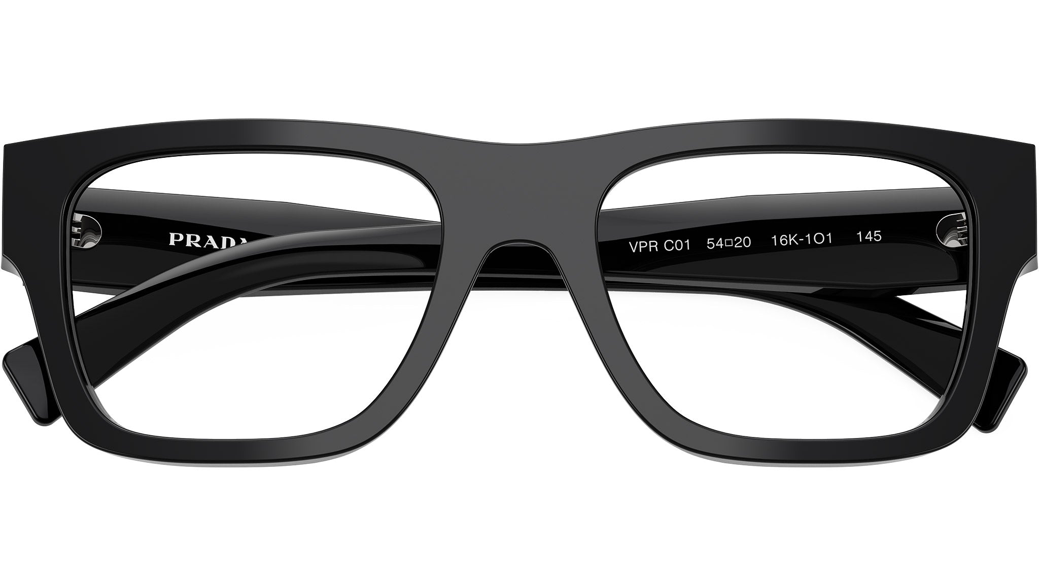 PR C01V Prada Glasses 16K1O1 Black - eye-oo.com display picture 3