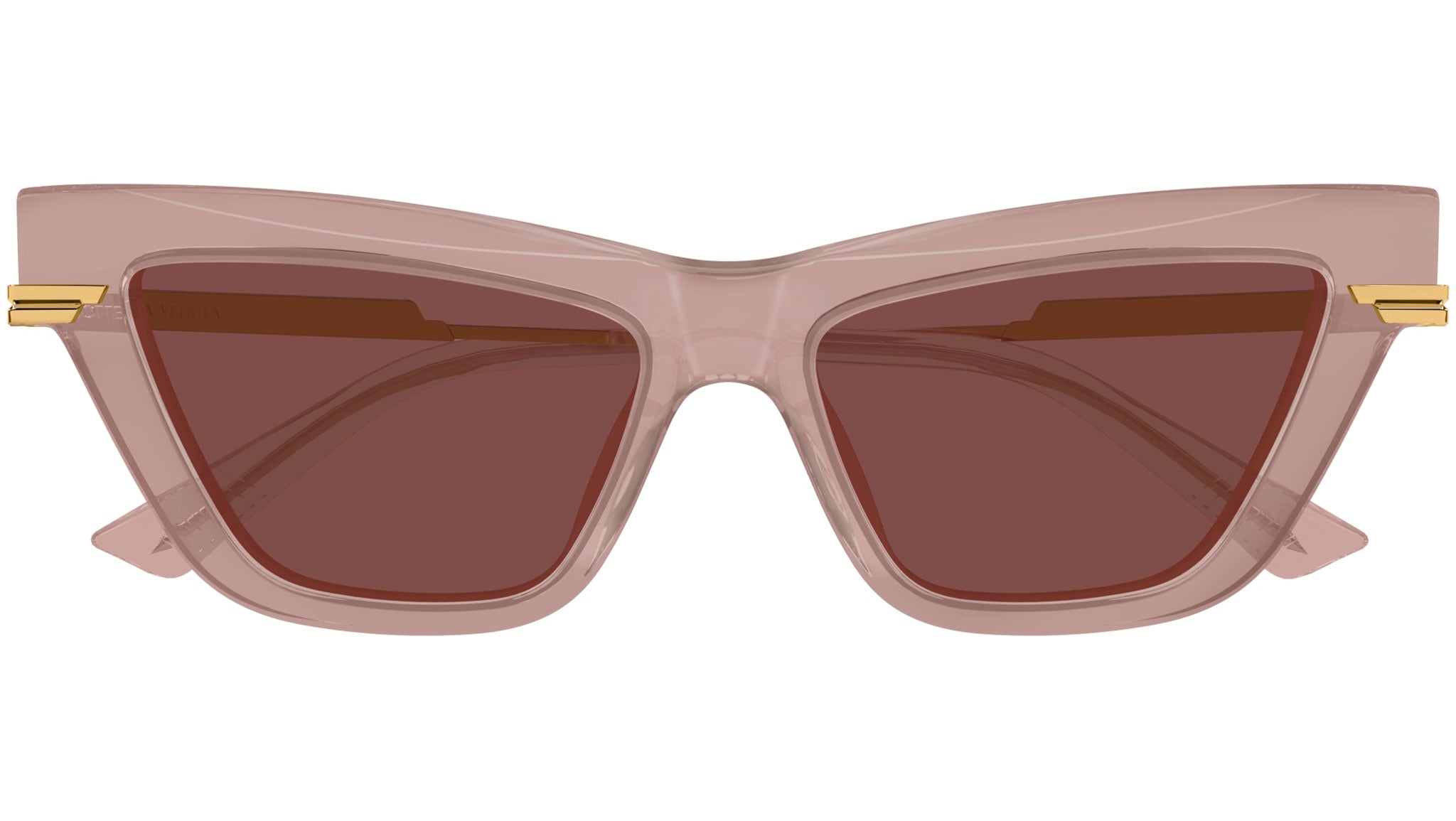 BV1241S Bottega Veneta Cat Eye Sunglasses 006 Intense Peach - eye-oo.com