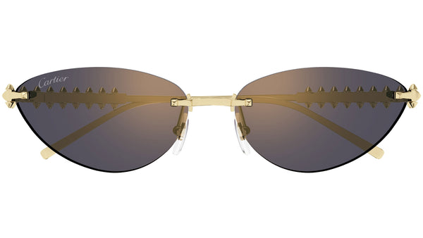 Cartier CT0543S 003 Sunglasses Shiny Gold Pink - eye-oo.com
