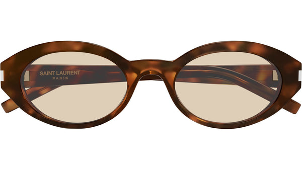 SL 567 Saint Laurent Sunglasses 008 Shiny Havana - eye-oo.com