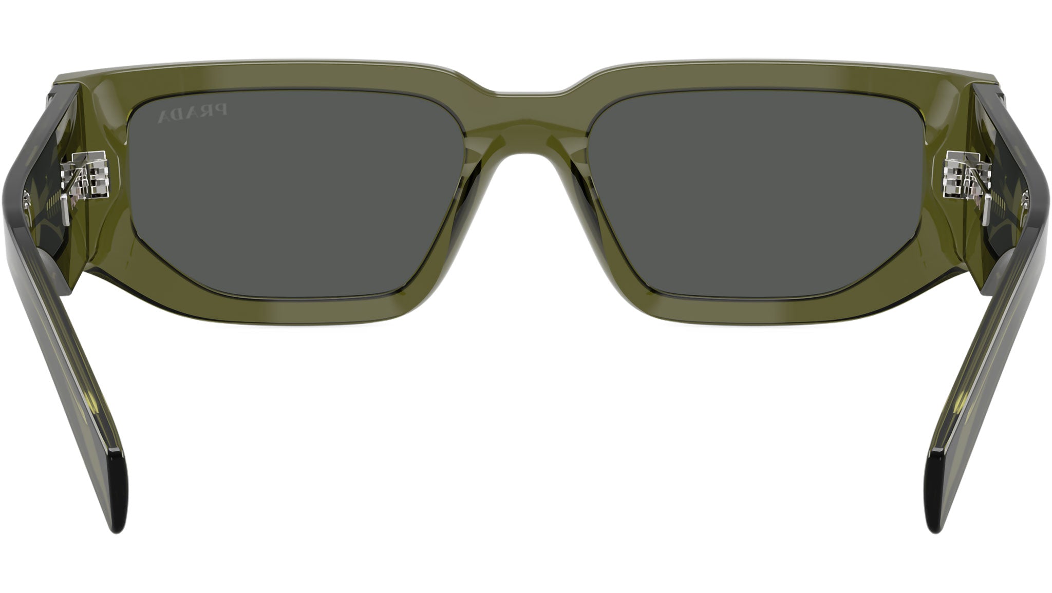 PR 09ZS Prada Sunglasses 25A40L Transparent Military Green - eye