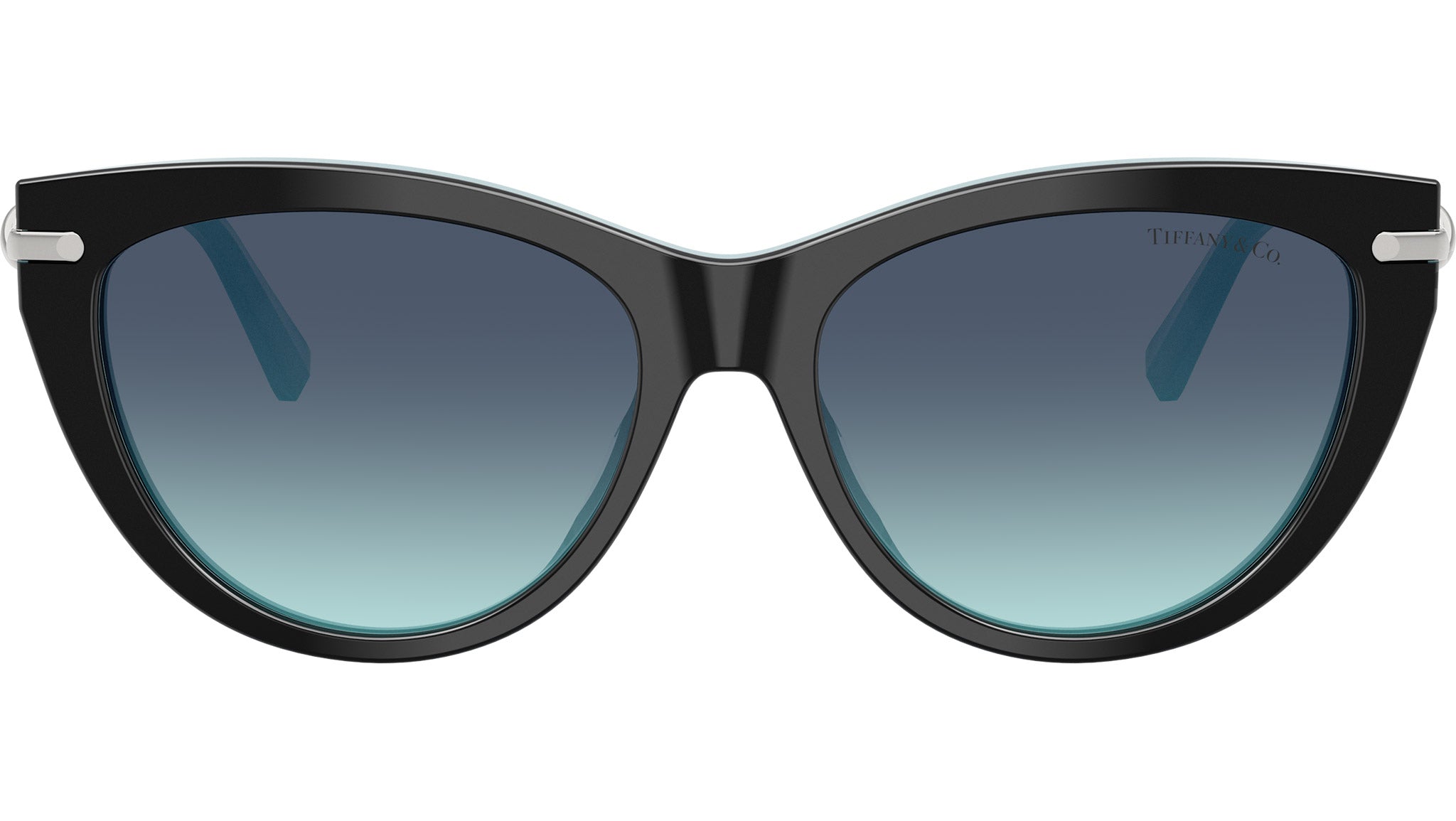TF4253 Tiffany Sunglasses 80559S Black On Tiffany Blue - eye-oo.com