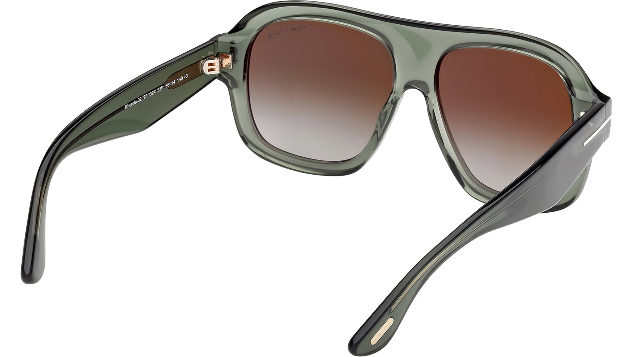 Tom Ford Rhonda-02 Sunglasses FT1324 93P Shiny Light Green - eye