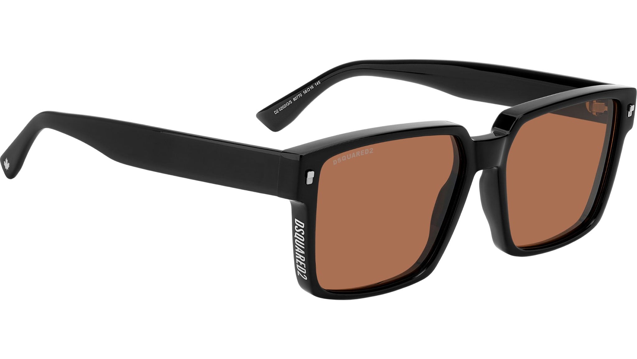 Dsquared2 D2 0202/G/S 807 70 Sunglasses Black - eye-oo.com