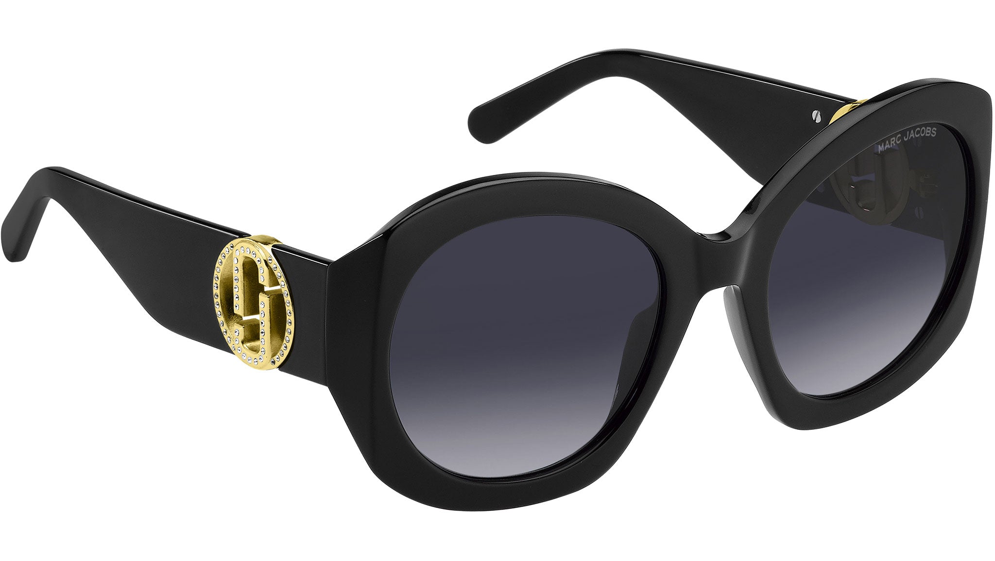 Marc Jacobs MARC 722/S 2M2 9O Sunglasses Black Gold - eye-oo.com