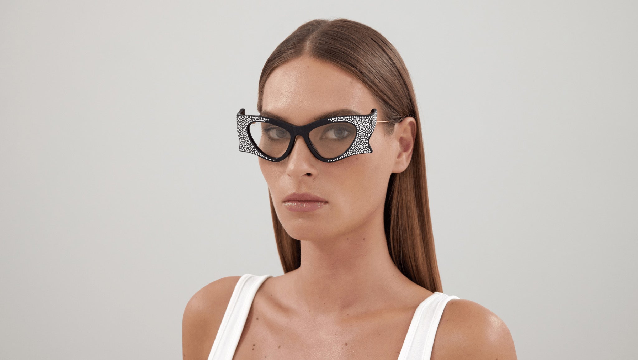 In search of GG1328S GUCCI 1328 Black Designer Rectangular Mask Gg1328S Unisex  main image 3