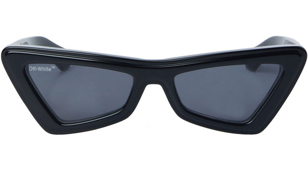 Off-White Artemisia Sunglasses |White/Dark Grey | O/S 55-18-145 |Full Inclusion Off White ARTEMISIA sunglasses white cat-eye | LookerOnline main image 3