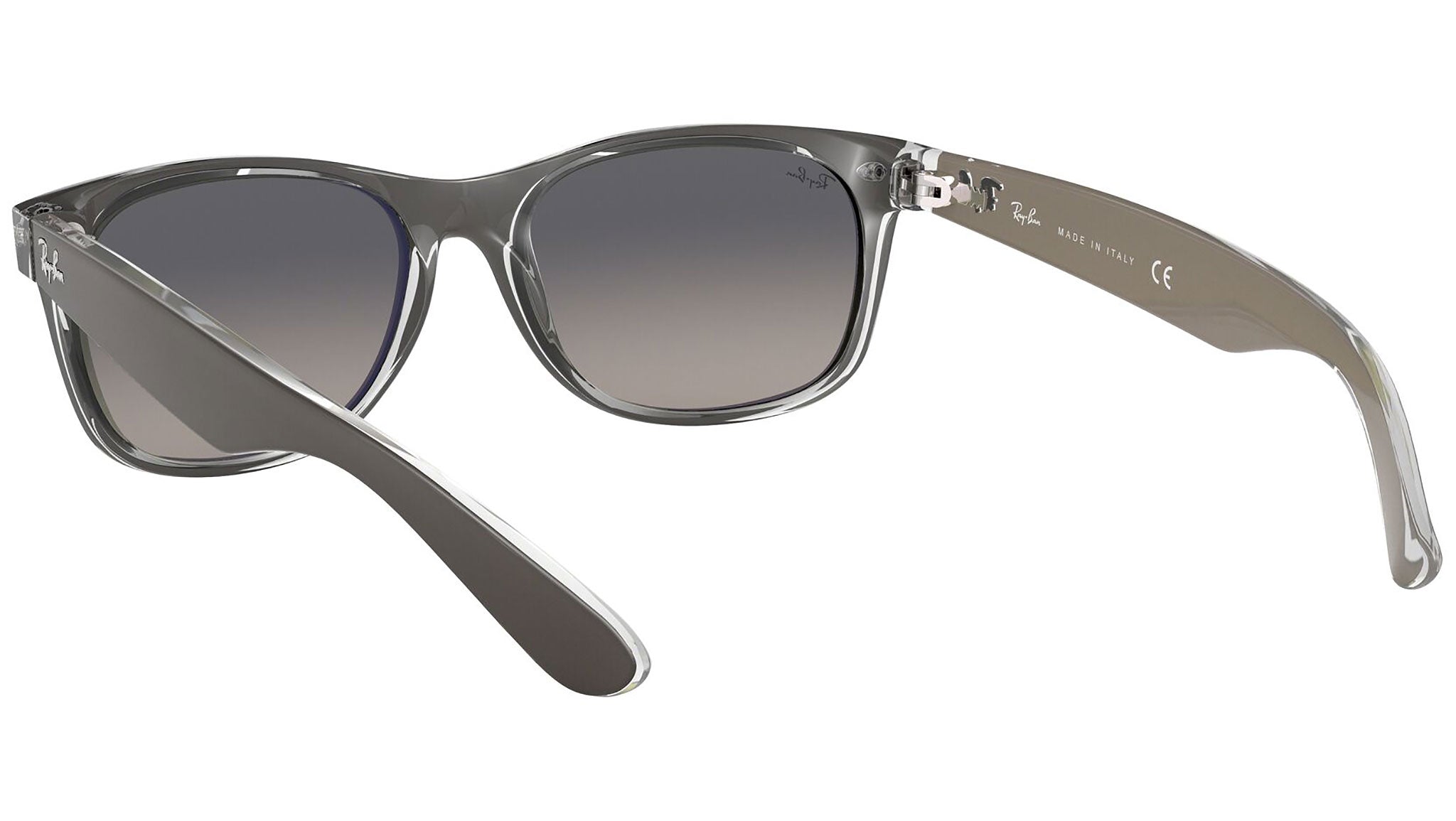 Ray-Ban New Wayfarer Color Mix RB2132 gunmetal on transparent