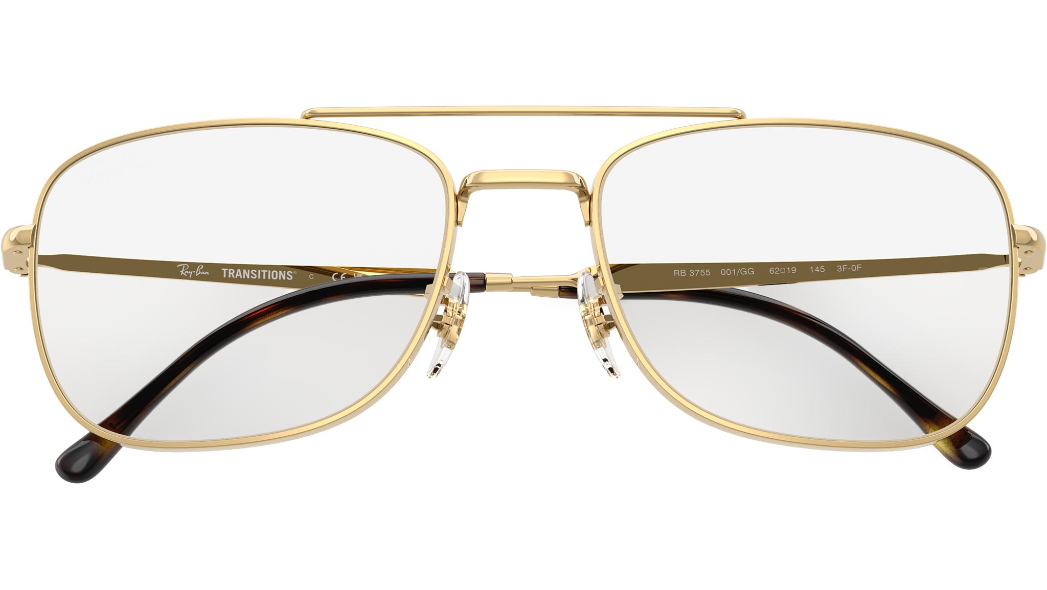 RB3755 Ray-Ban Sunglasses 001/GG Arista Gold - eye-oo.com display picture 3