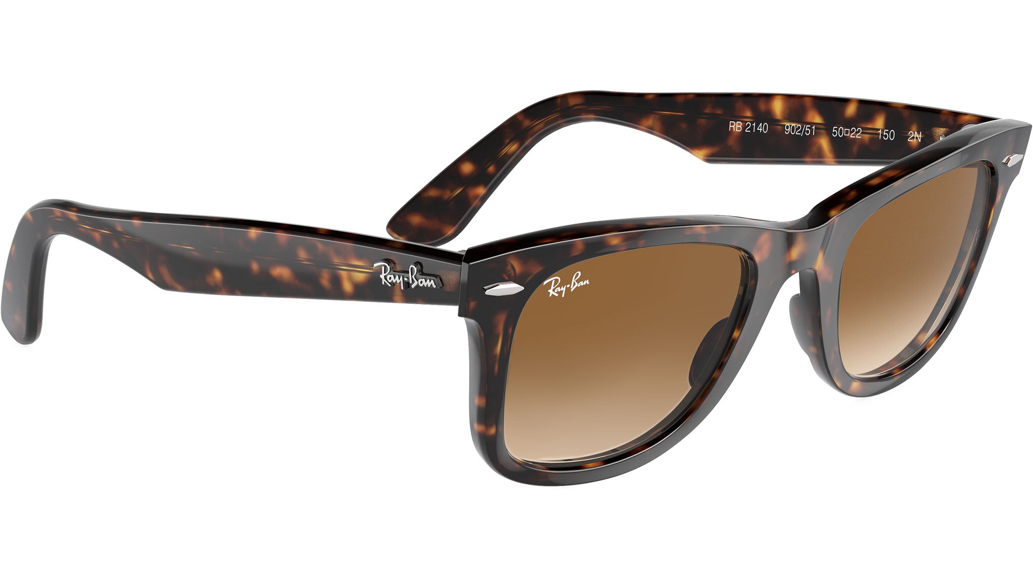 Ray-Ban Wayfarer RB2140 902/51 Tortoise Sunglasses - eye-oo.com