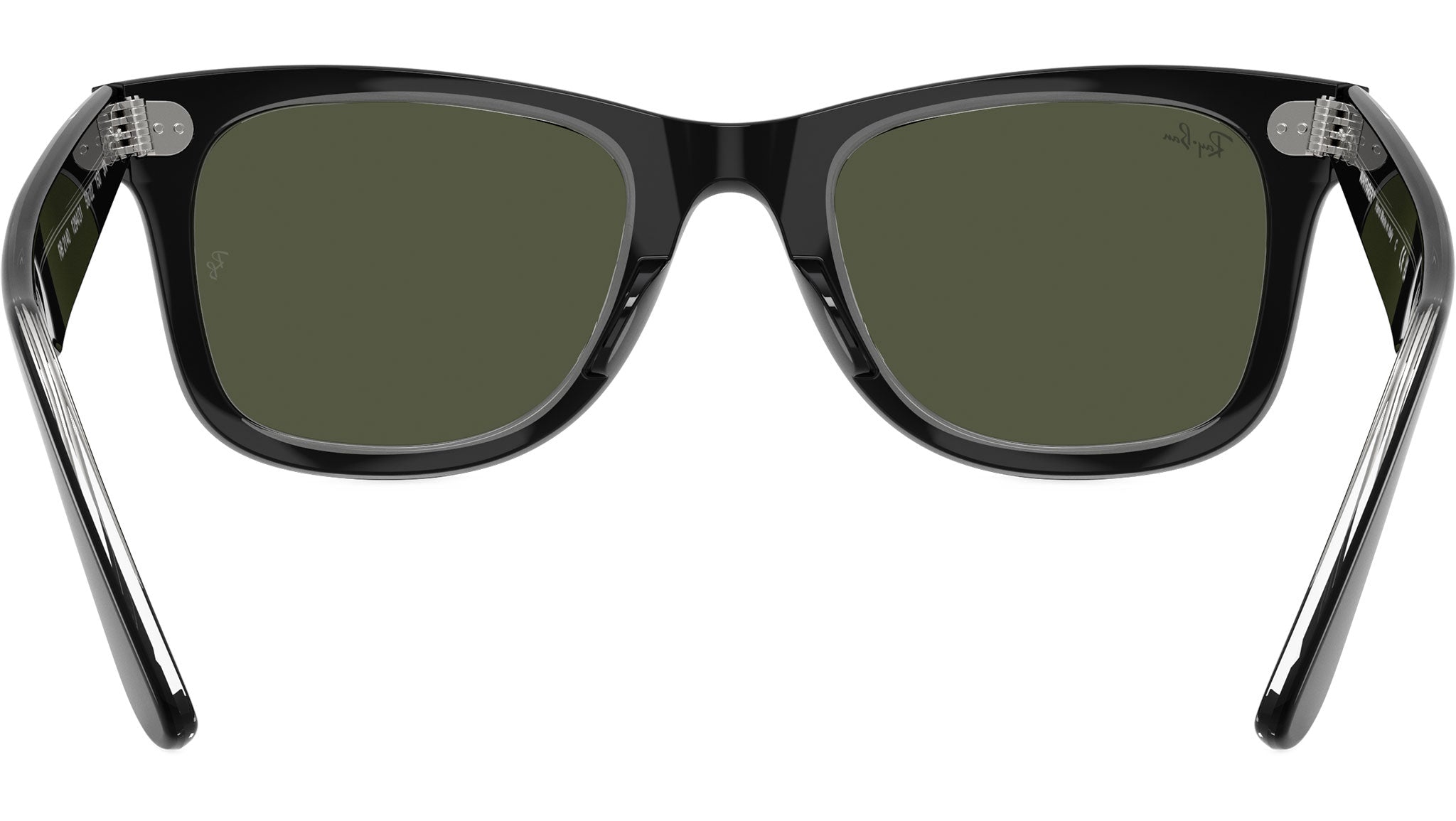 rayban RB2140-F WAYFARER メガネ Wayfarer RB2140 Ray-Ban Sunglasses 129431 Black On Transparent