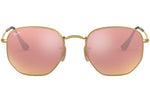 Hexagonal Flat Lenses RB3548N gold copper flash