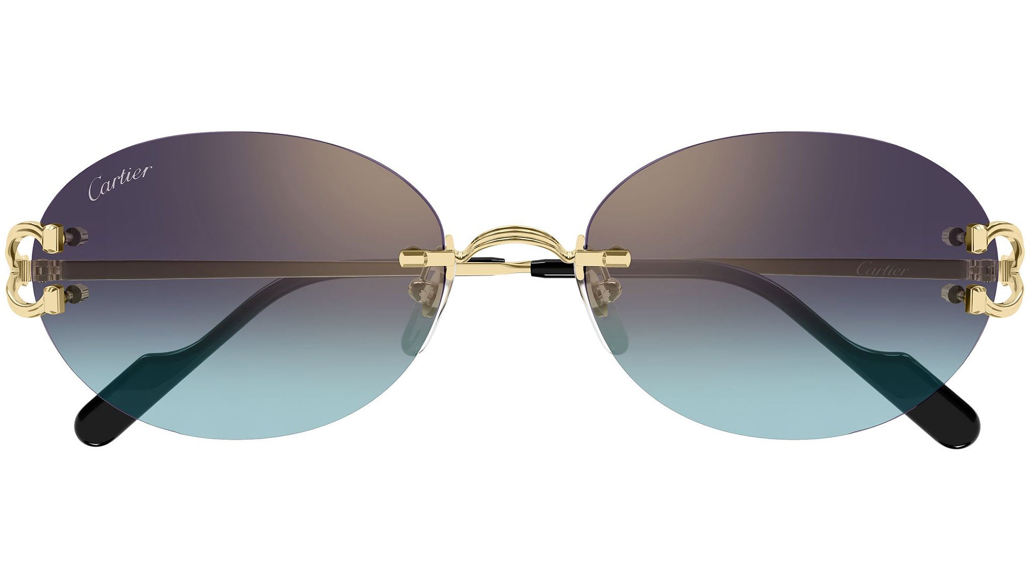 Cartier Première CT0468S Sunglasses 002 Shiny Gold - eye-oo.com