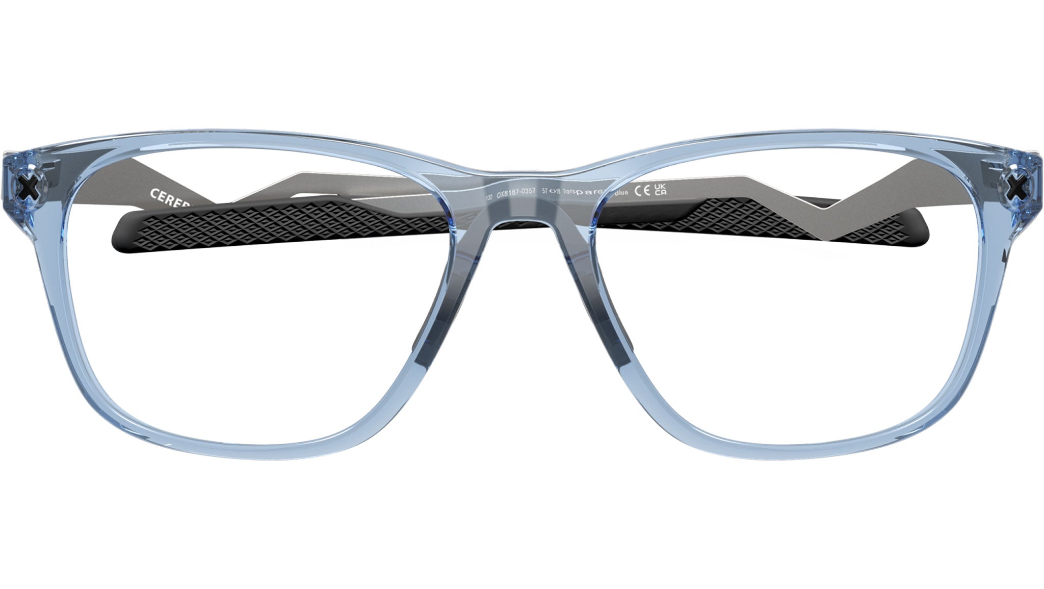 Oakley Cerebral OX8187 818704 Optical Frame Transparent Blue - eye