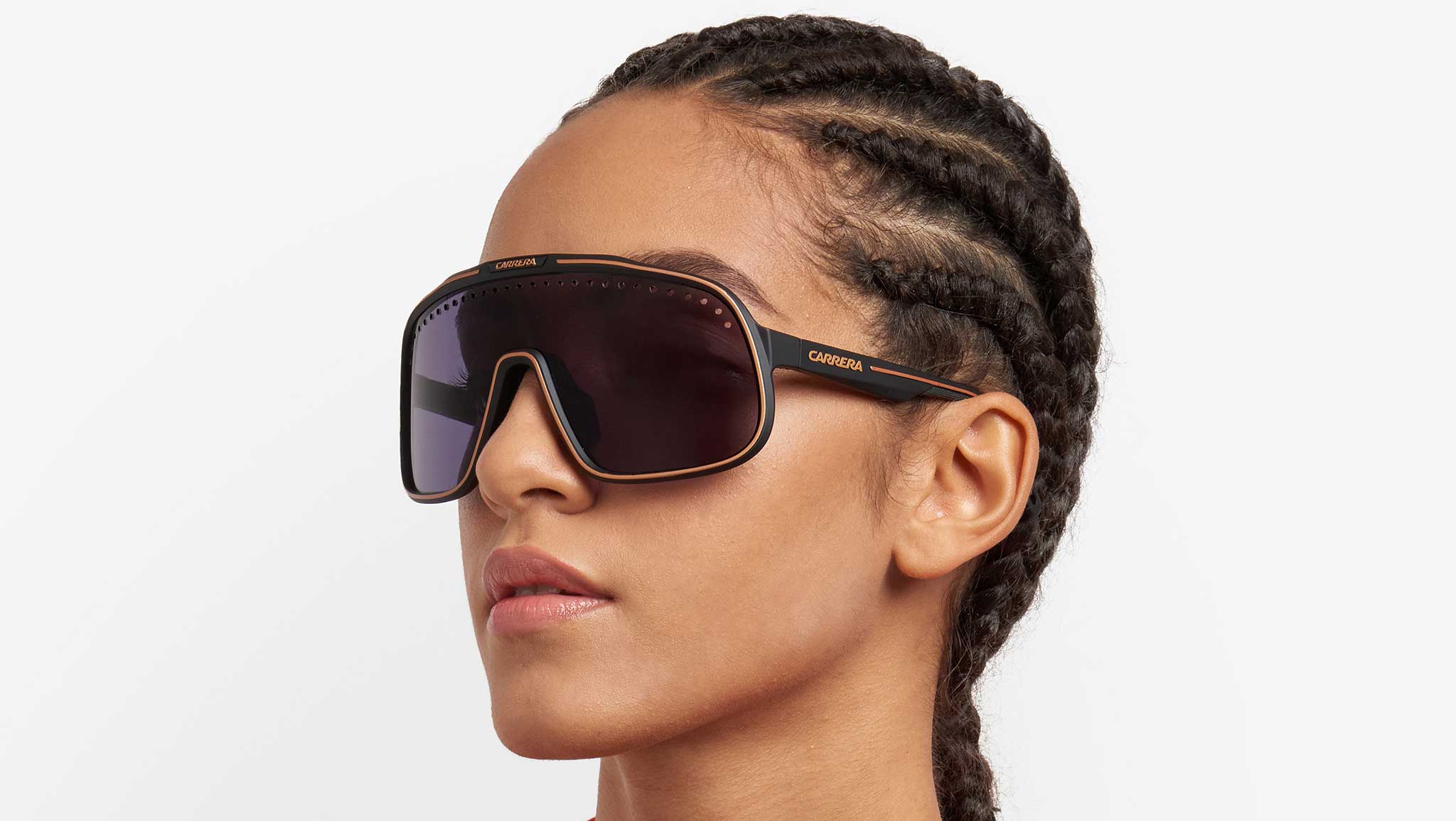Carrera C SPORT 02/S I46 IR Sunglasses Matte Black Gold - eye-oo.com