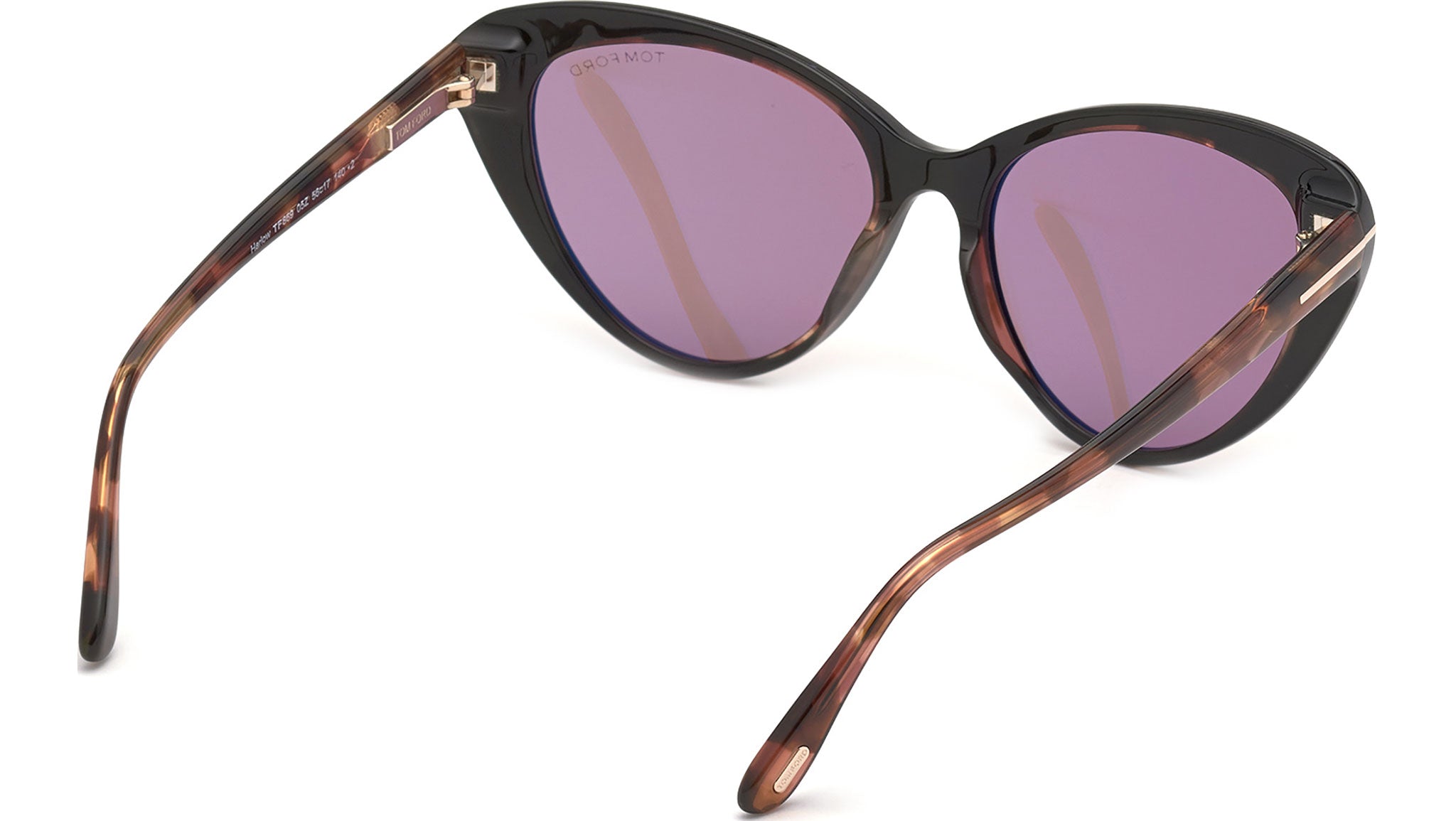TOM FORD HARLOW BLACK/ROSE MIRRORED CAT EYE SUNGLASSES TF869 Amazon.com: Tom Ford Women main image 2