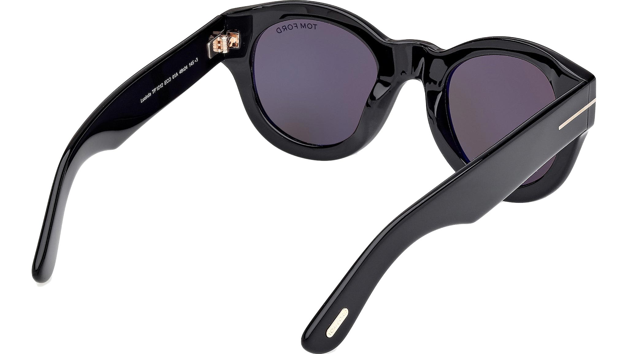 Tom Ford Lucinda Sunglasses FT1212 01A Shiny Black - eye-oo.com