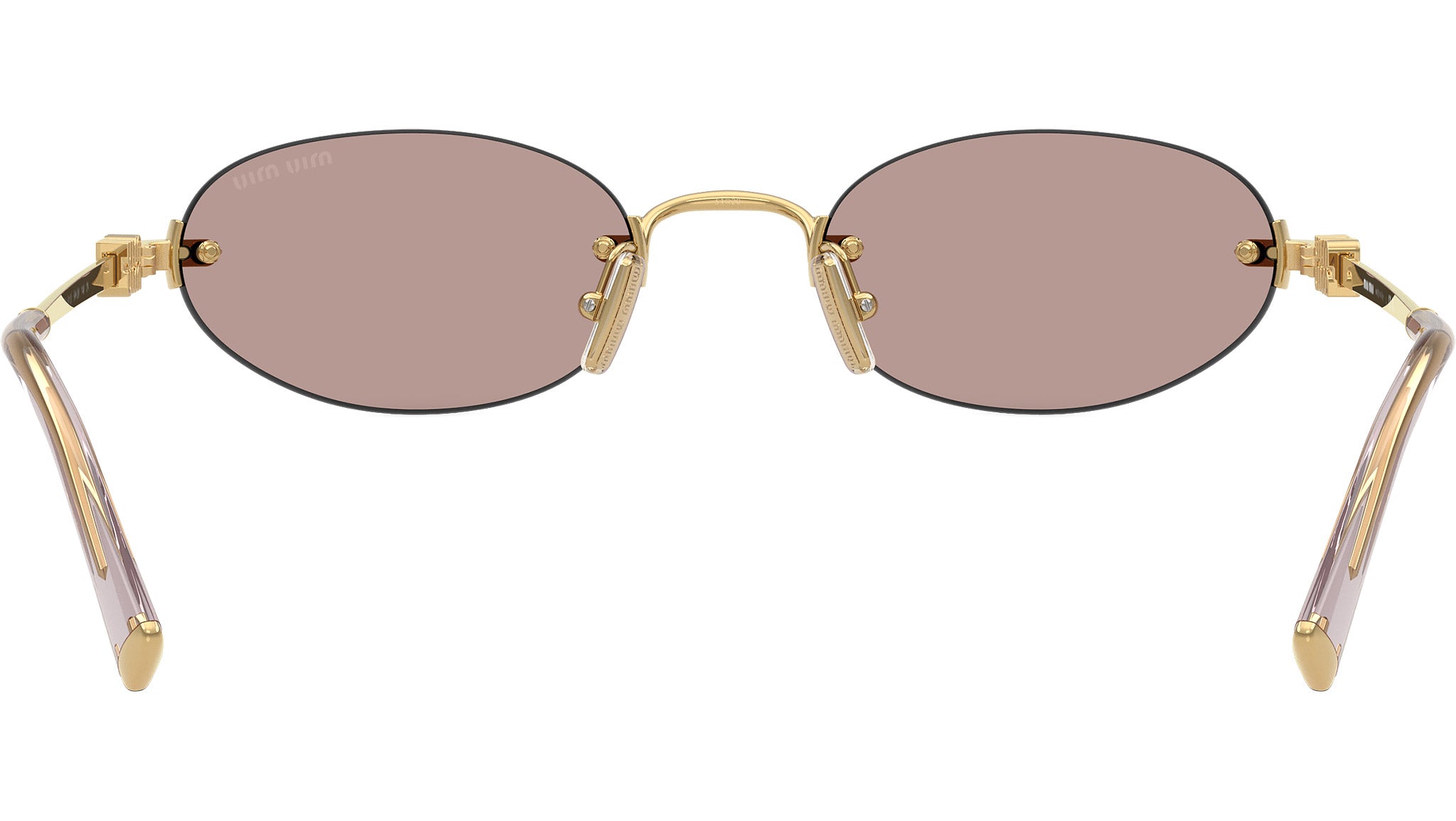 Miu Miu MUA54S Sunglasses 5AK20I Gold - eye-oo.com display picture 1