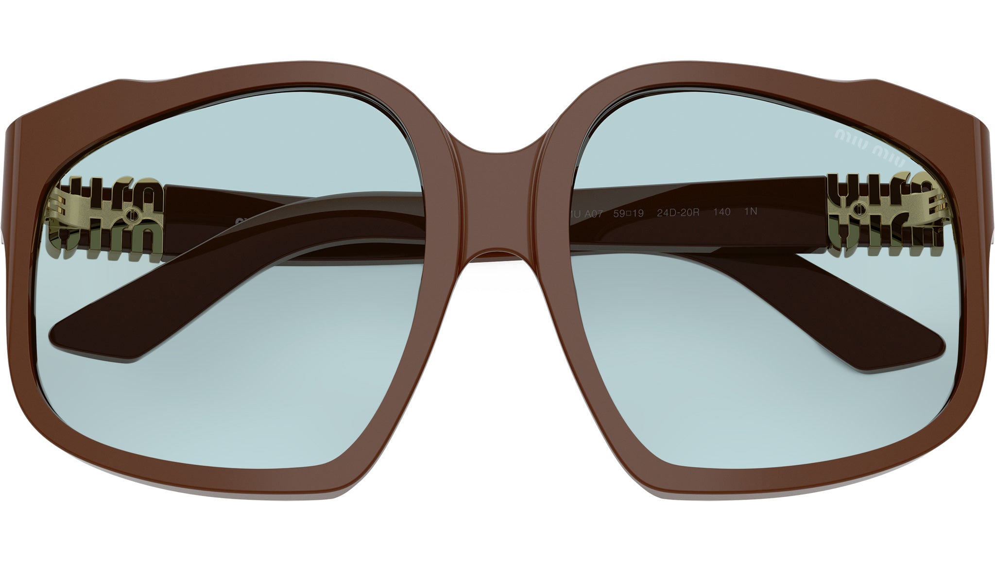 MU A07S Miu Miu Sunglasses 24D20R Chocolate - eye-oo.com