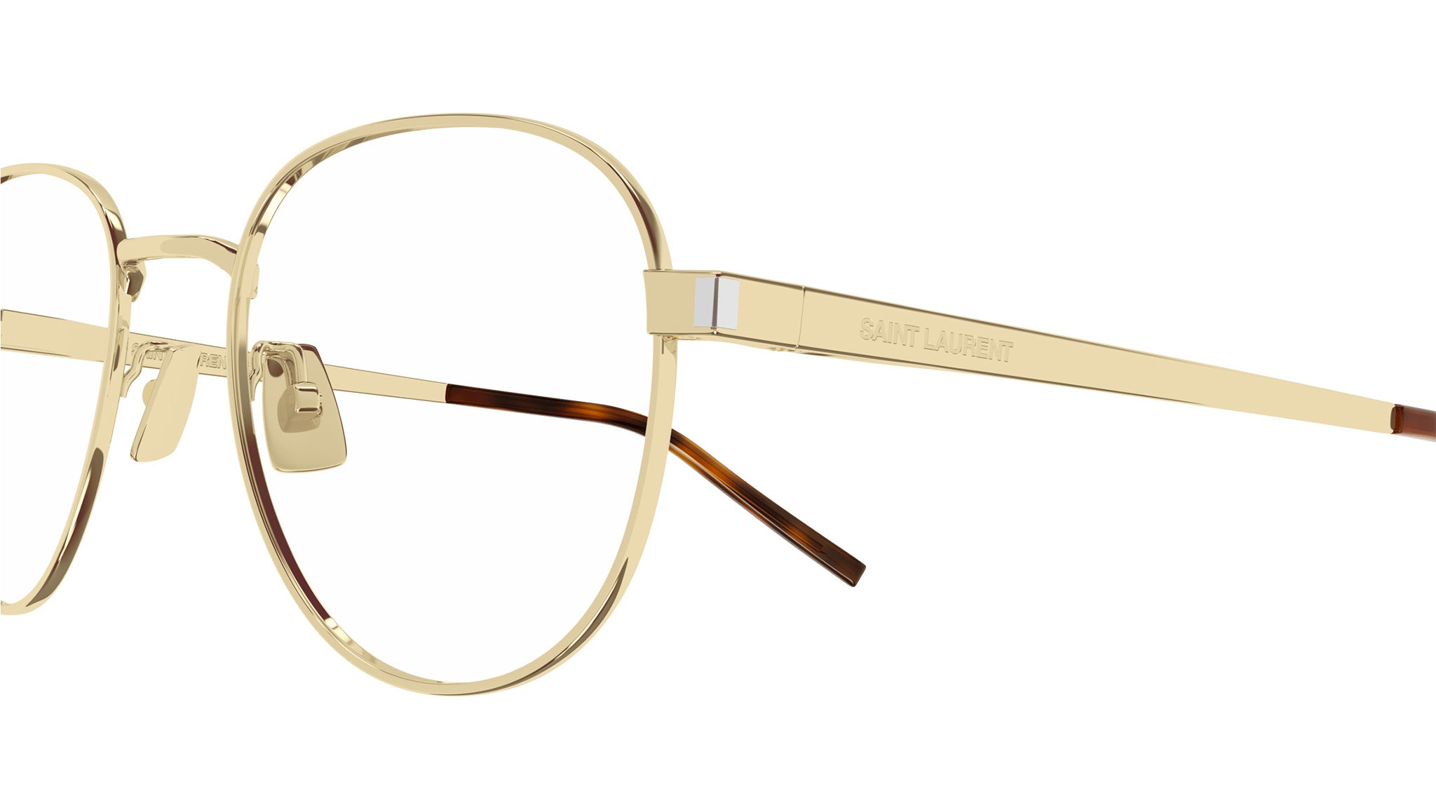Saint Laurent SL 555 Opt 003 Light Gold Optical Frame - eye-oo.com