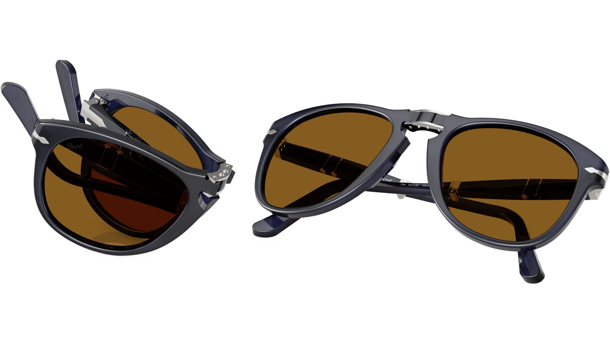 Persol Folding Sunglasses 121733 Milky Depths Blue