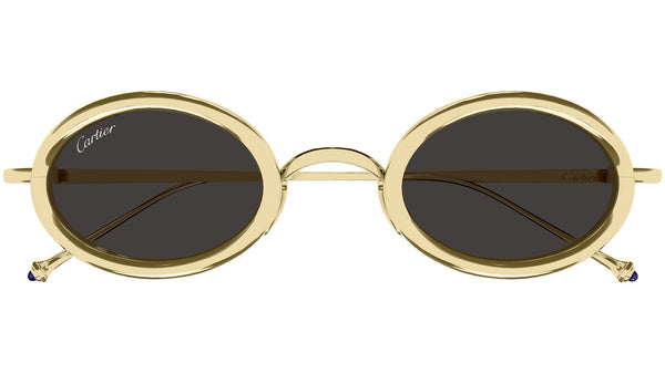 Cartier CT0649S Sunglasses 001 Gold Grey - eye-oo.com